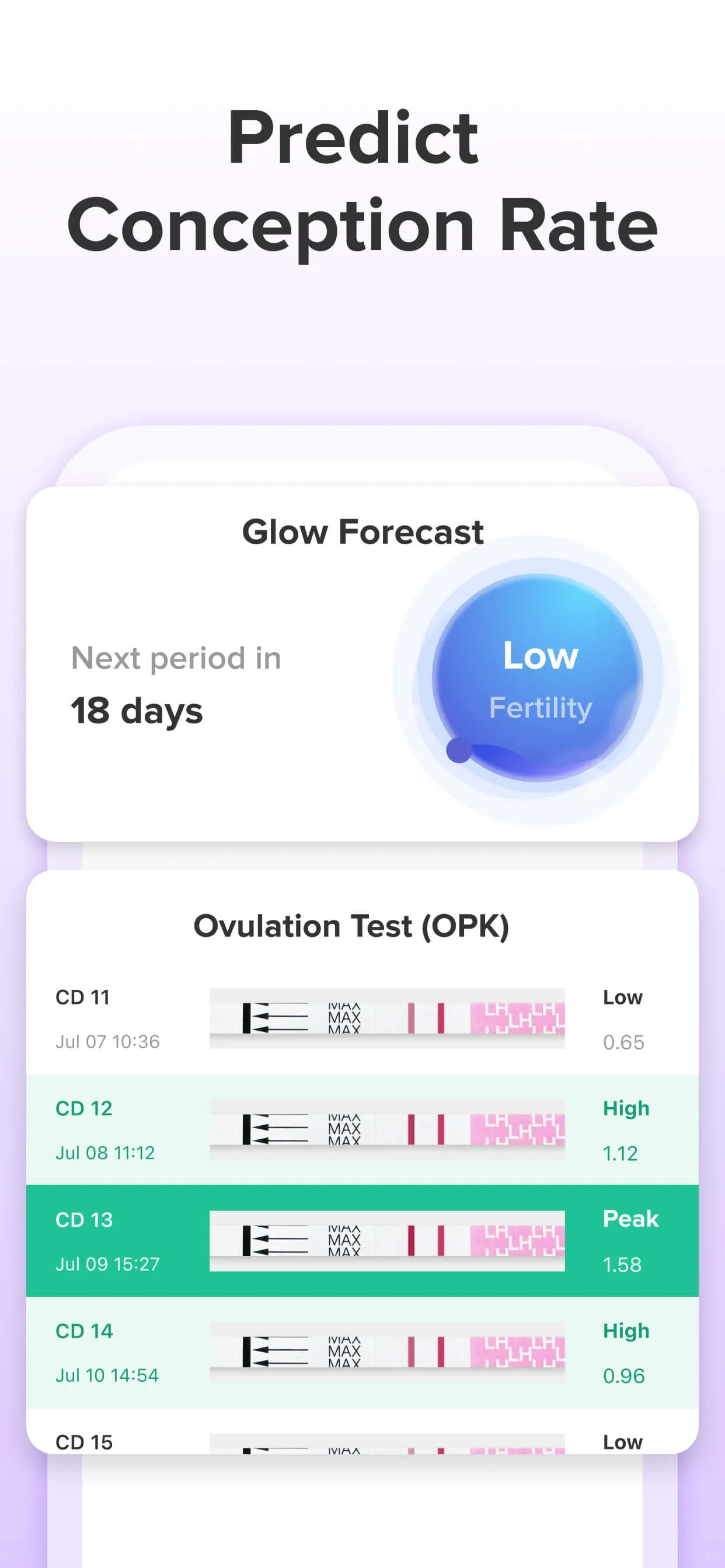 Glow Eve Period Tracker iphone screenshot 5