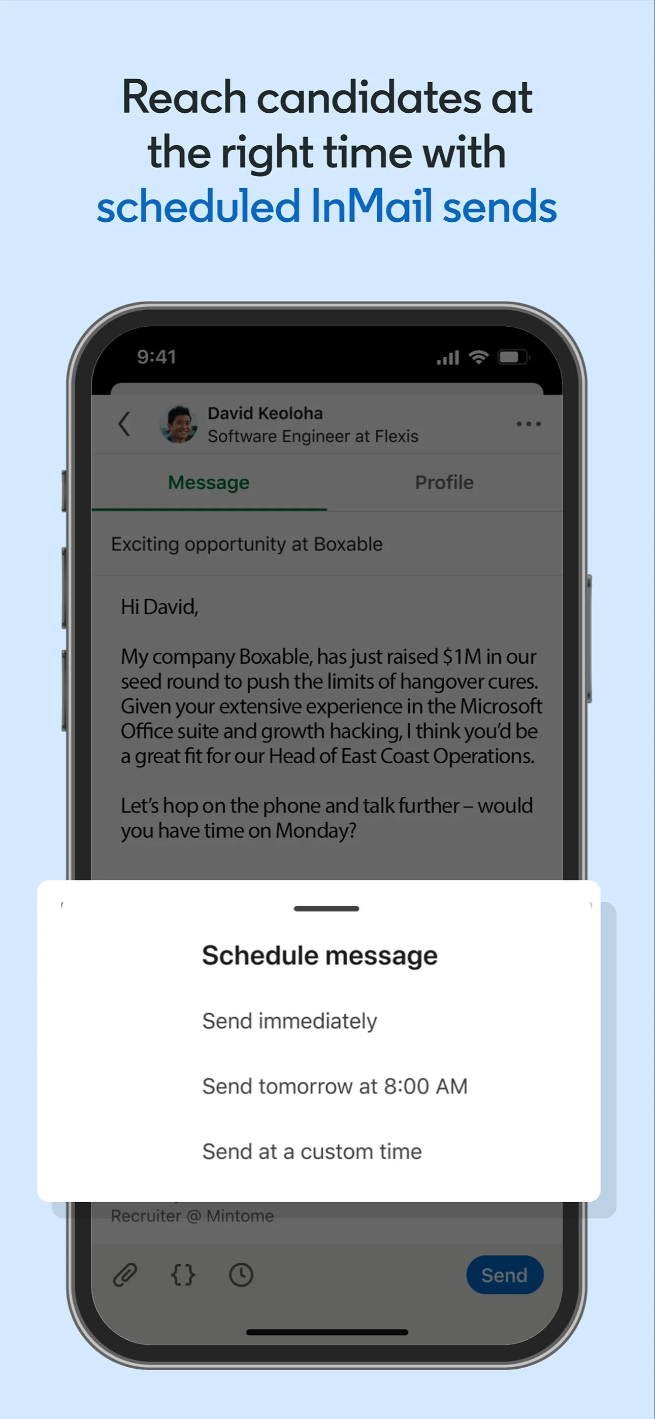 LinkedIn Recruiter iphone screenshot 5