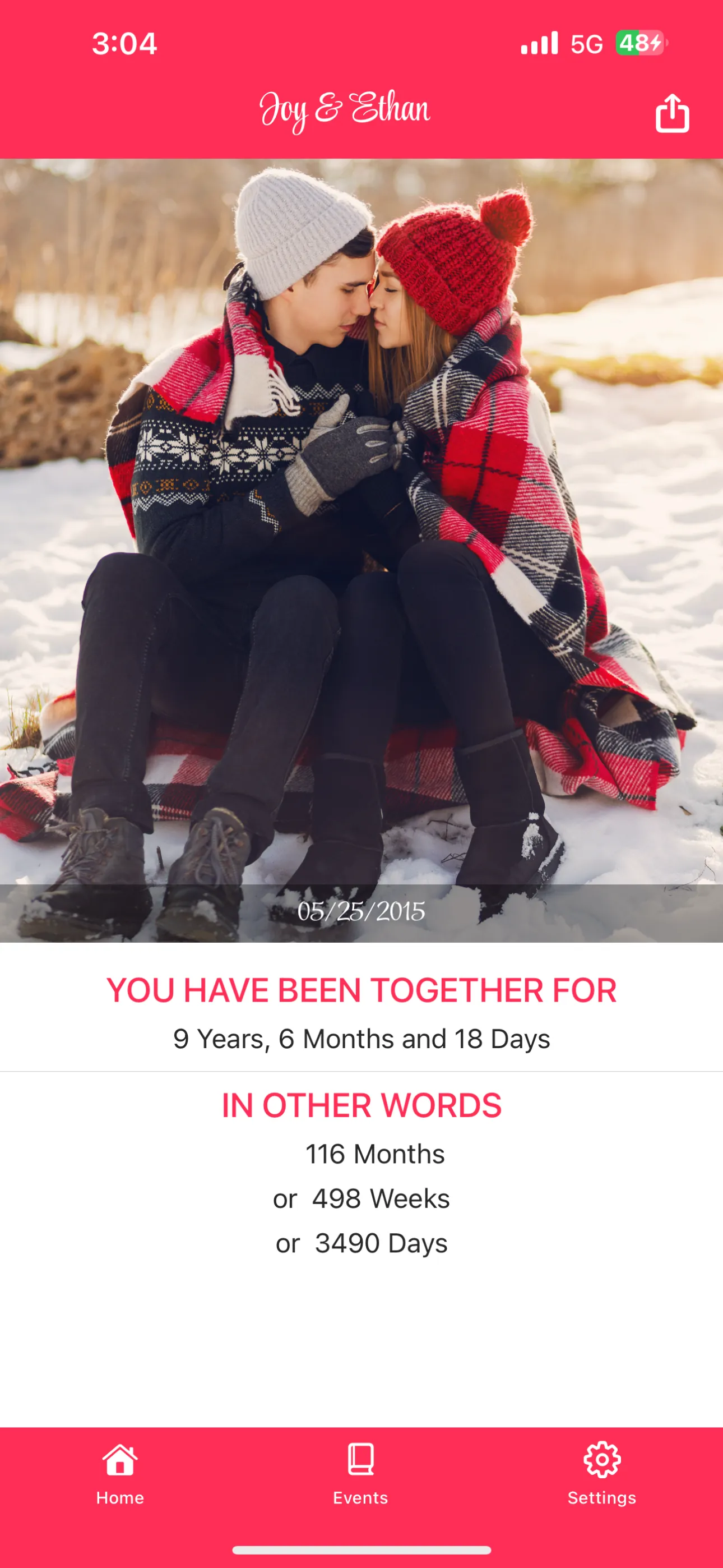 My Love・Relationship Tracker iphone screenshot 2
