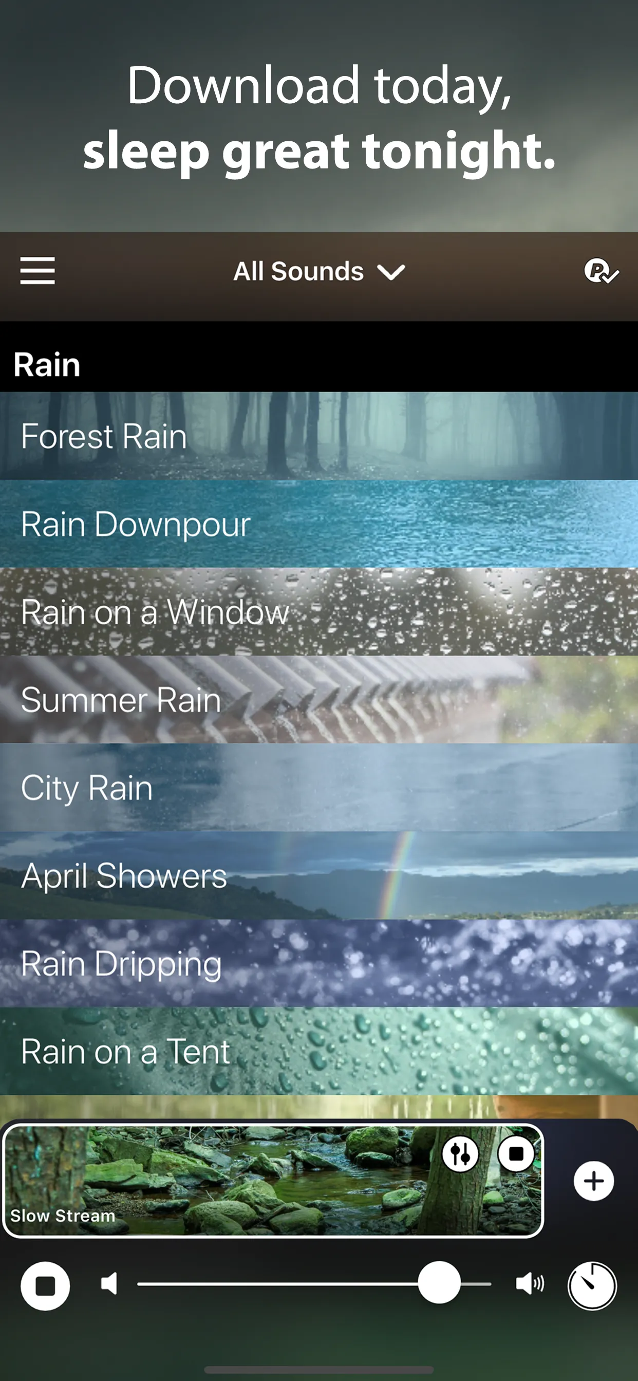 Rain Rain Sleep Sounds iphone screenshot 8