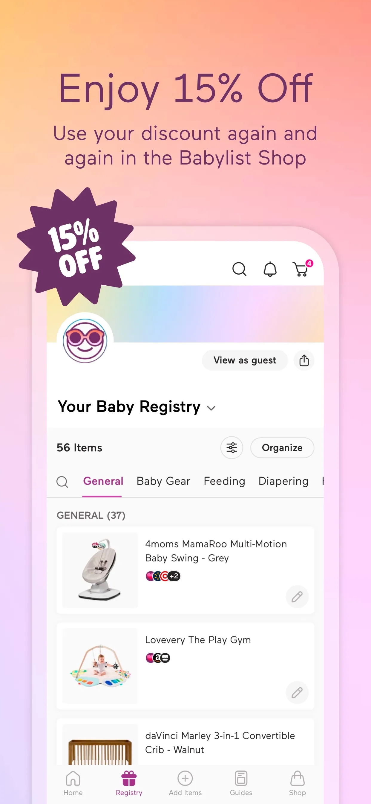 Babylist Baby Registry iphone screenshot 7