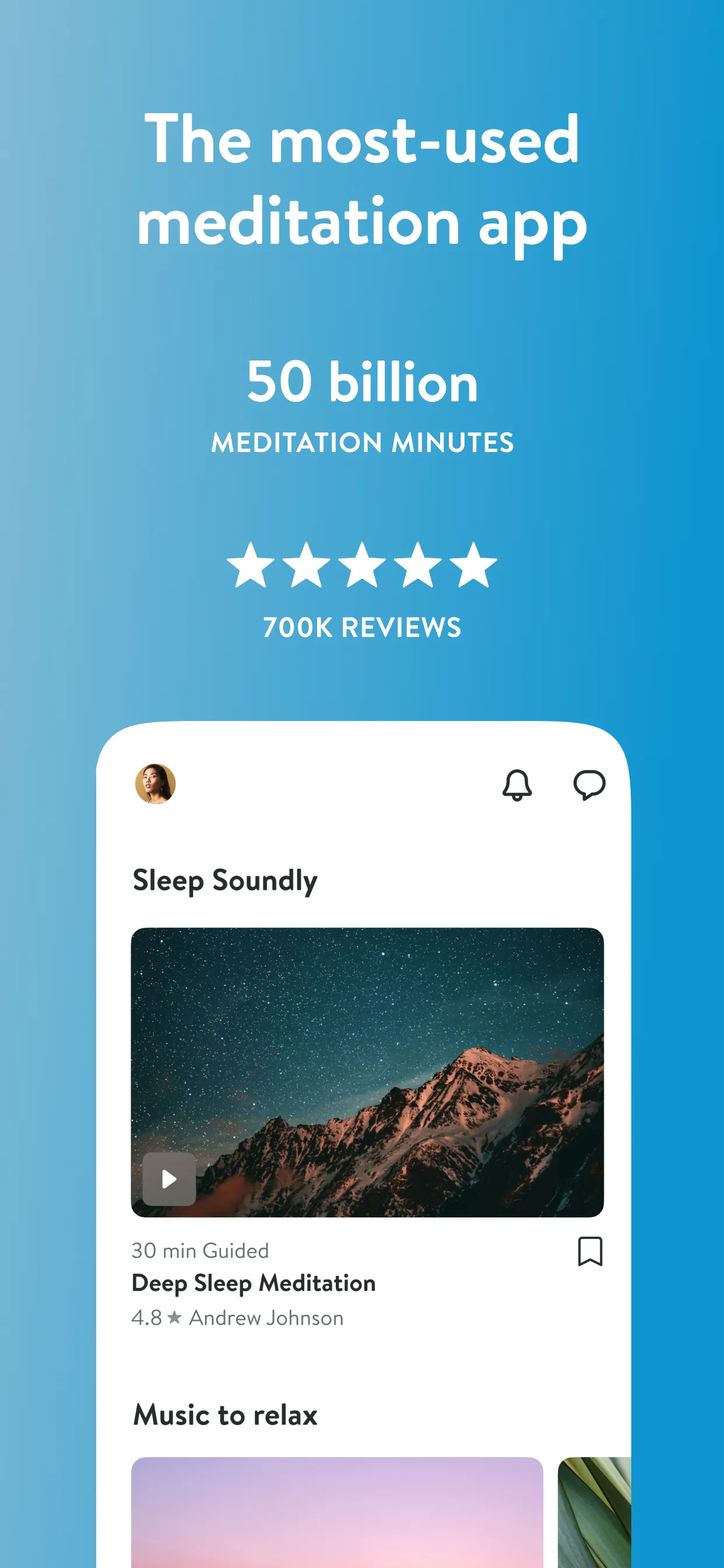 Insight Timer–Meditate & Sleep iphone screenshot 1