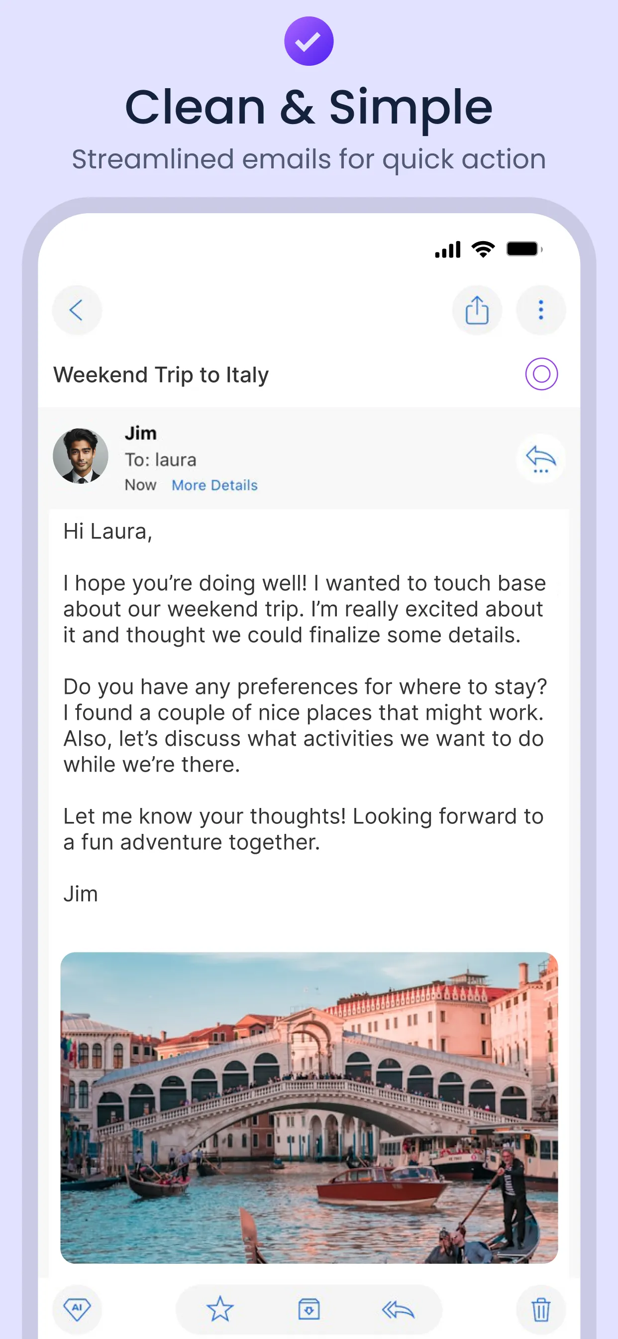 Blue Mail - Email | Calendar iphone screenshot 5