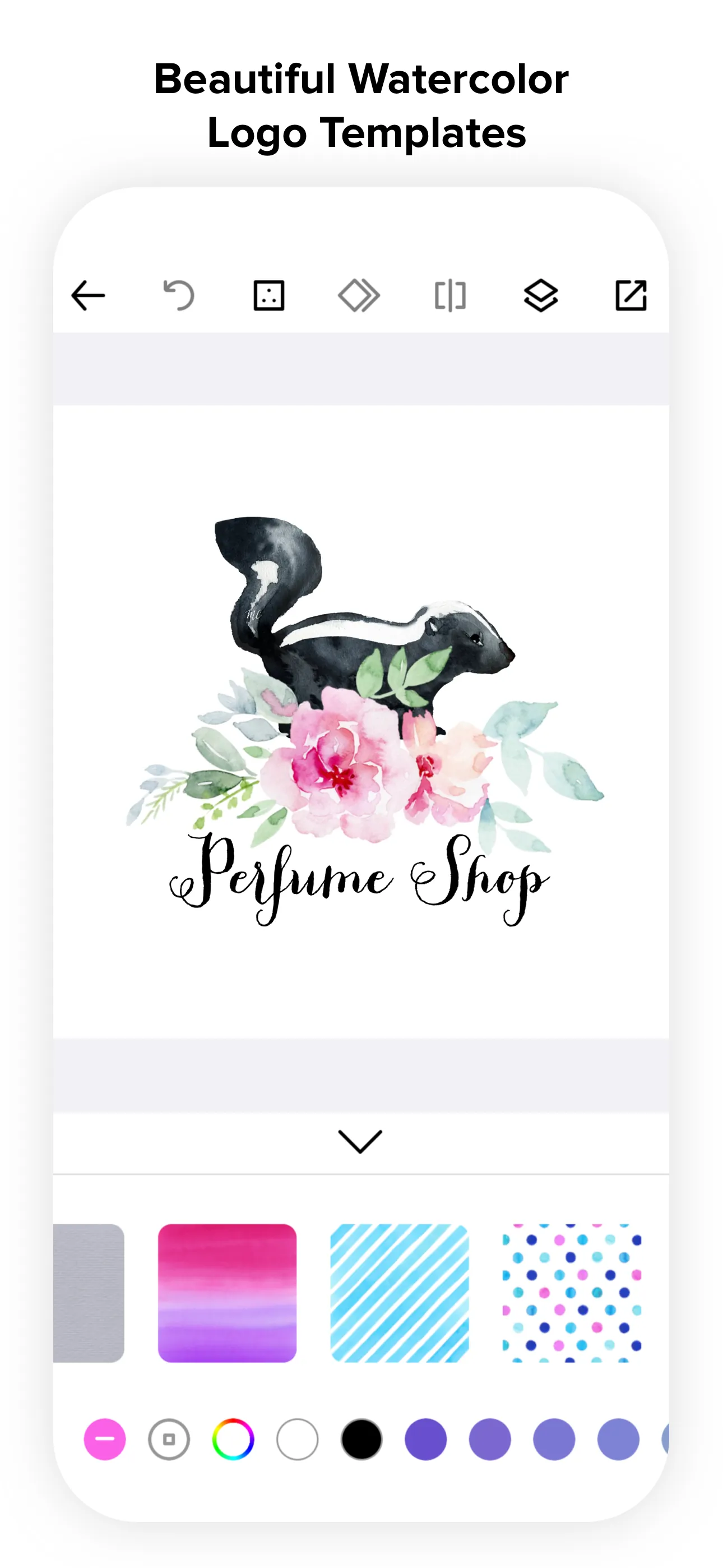 Logo Maker - Watercolor Logo iphone screenshot 3