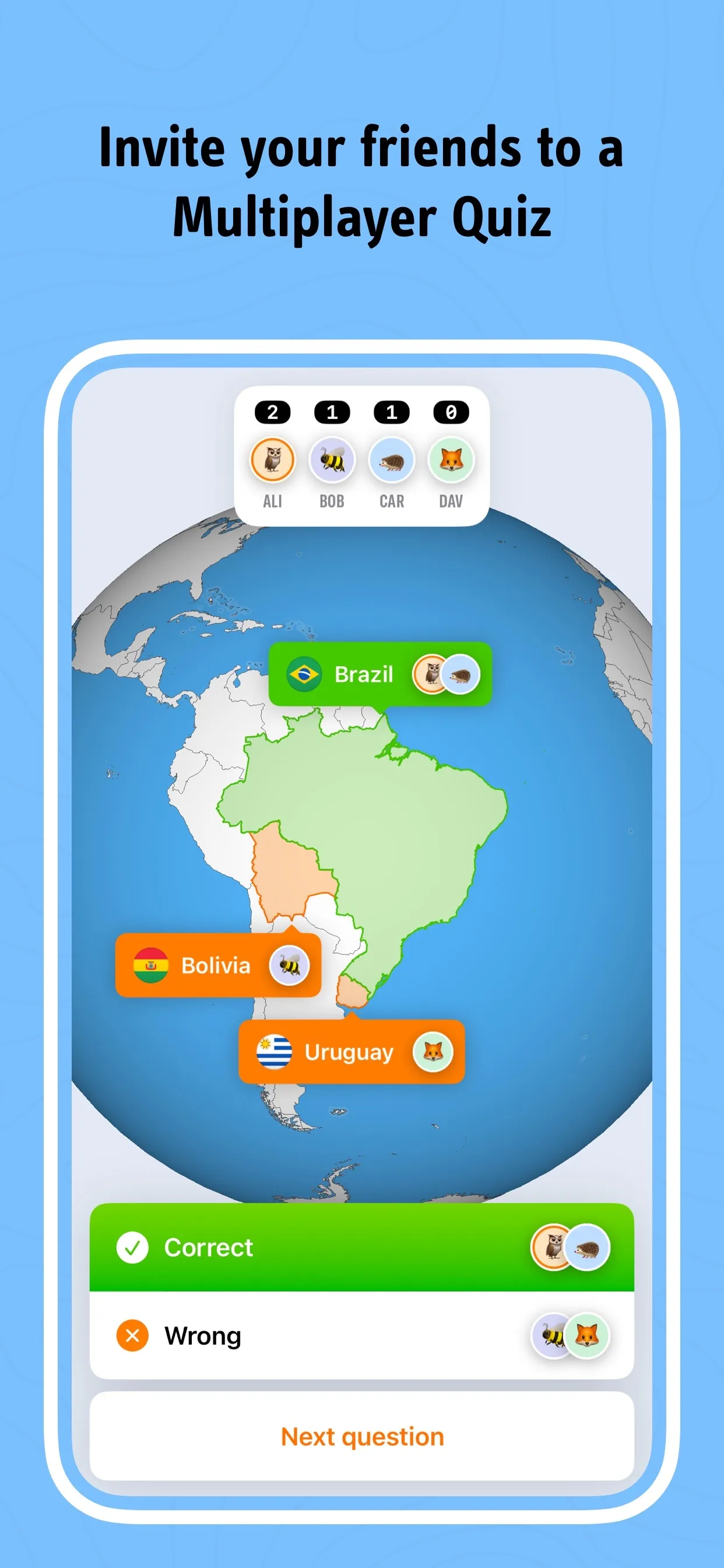 geotrainer: Geography Map Quiz iphone screenshot 6
