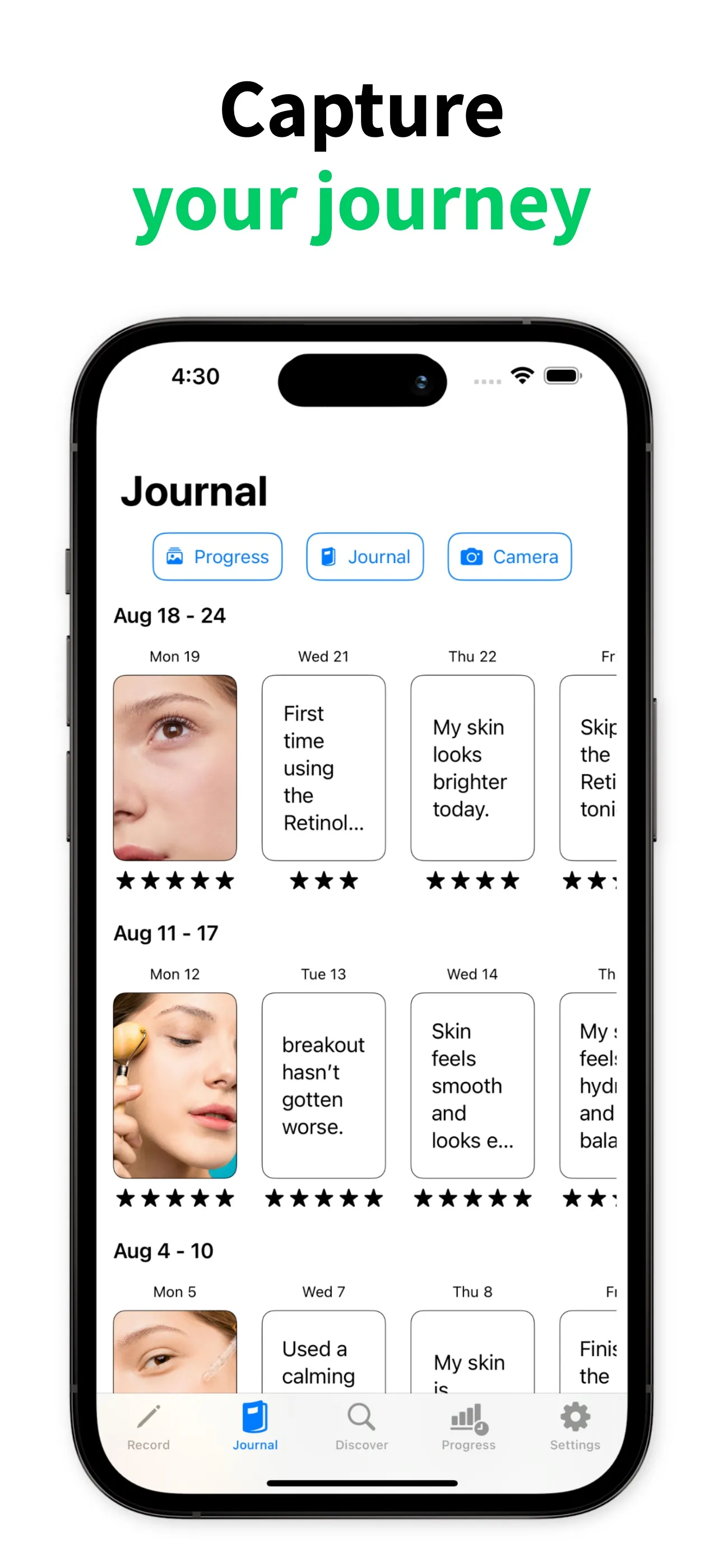 Skincare Routine Planner iphone screenshot 3