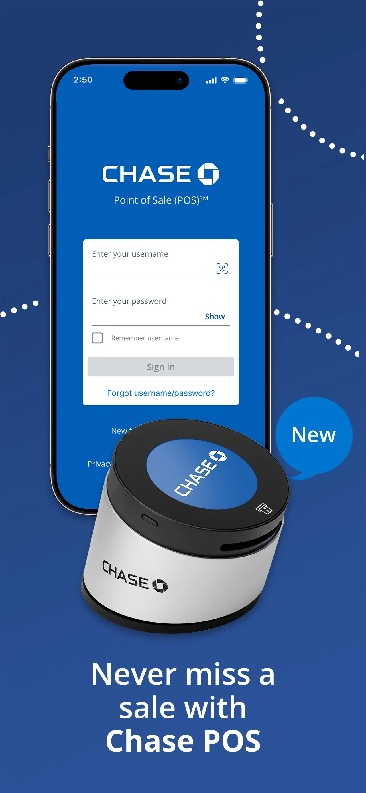 Chase Point of Sale (POS)℠ iphone screenshot 1