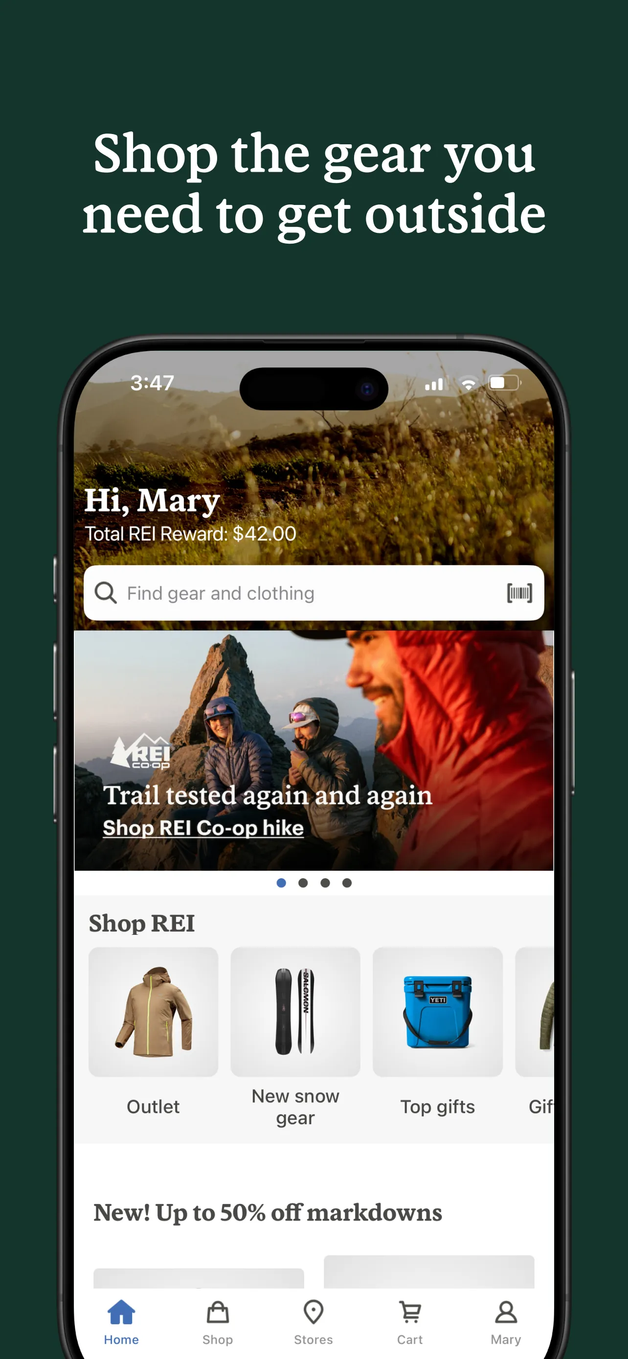 REI Co-op – Shop Outdoor Gear iphone screenshot 1