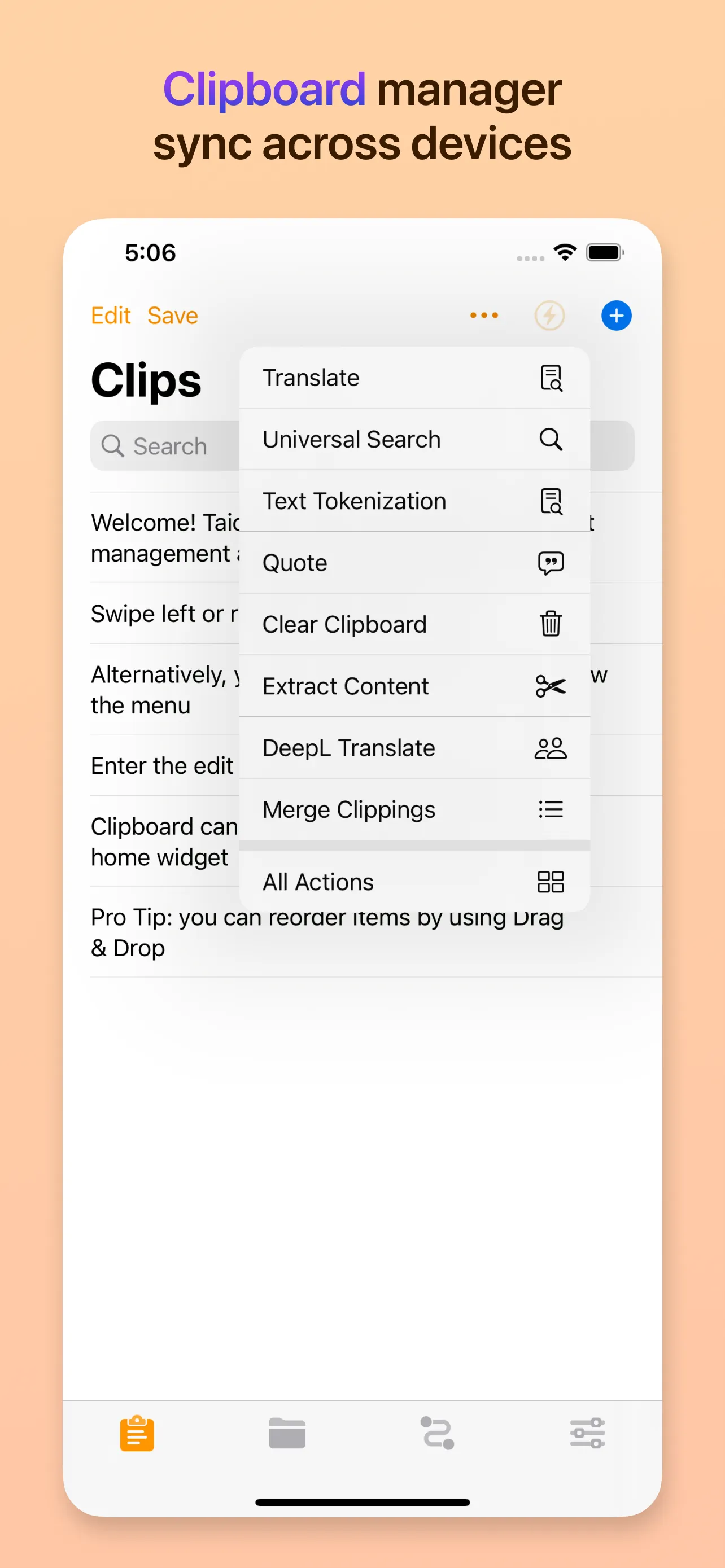 Taio - Markdown & Text Actions iphone screenshot 2