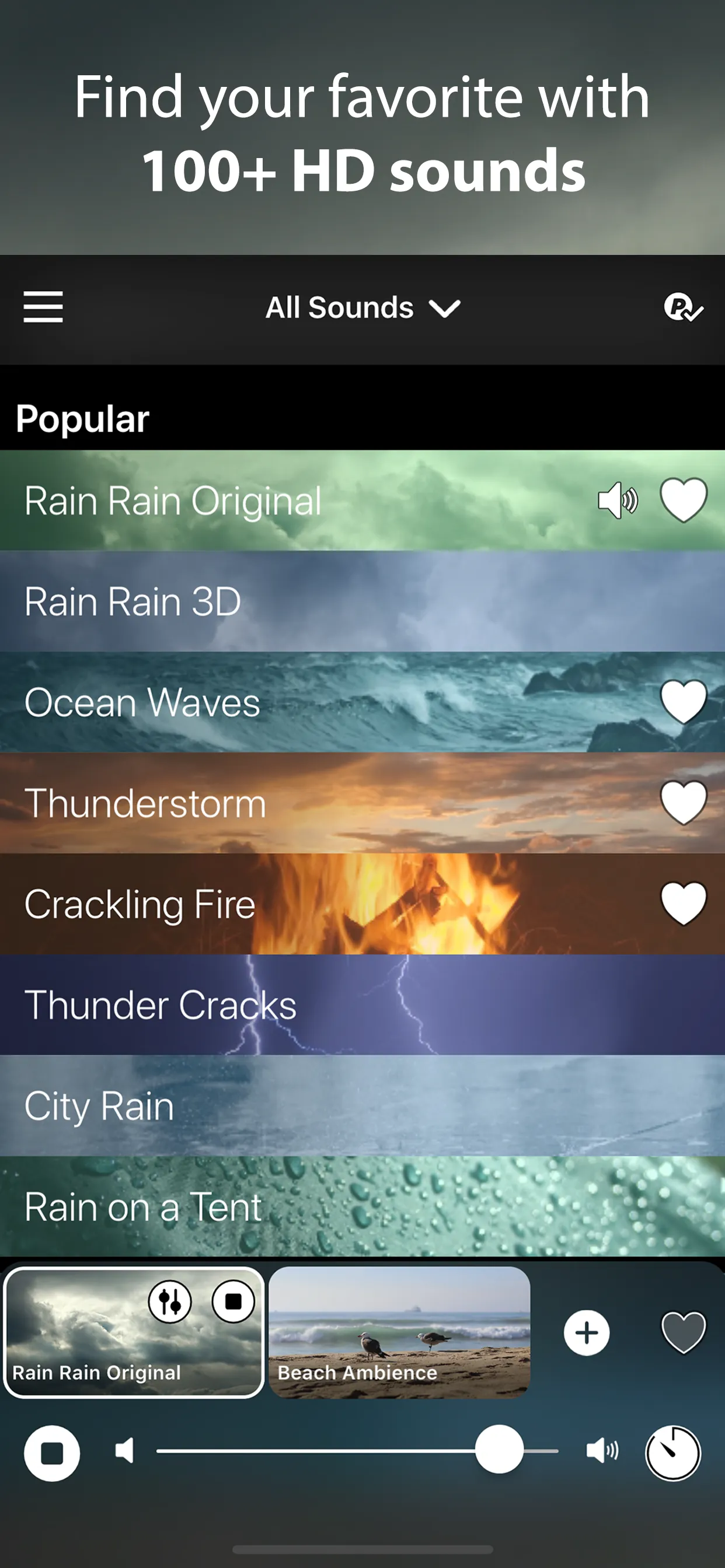 Rain Rain Sleep Sounds iphone screenshot 2