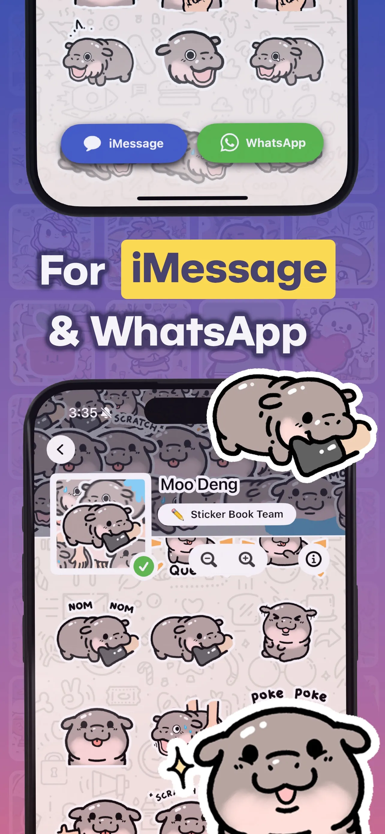 Sticker Book for iMessage GIFs iphone screenshot 2