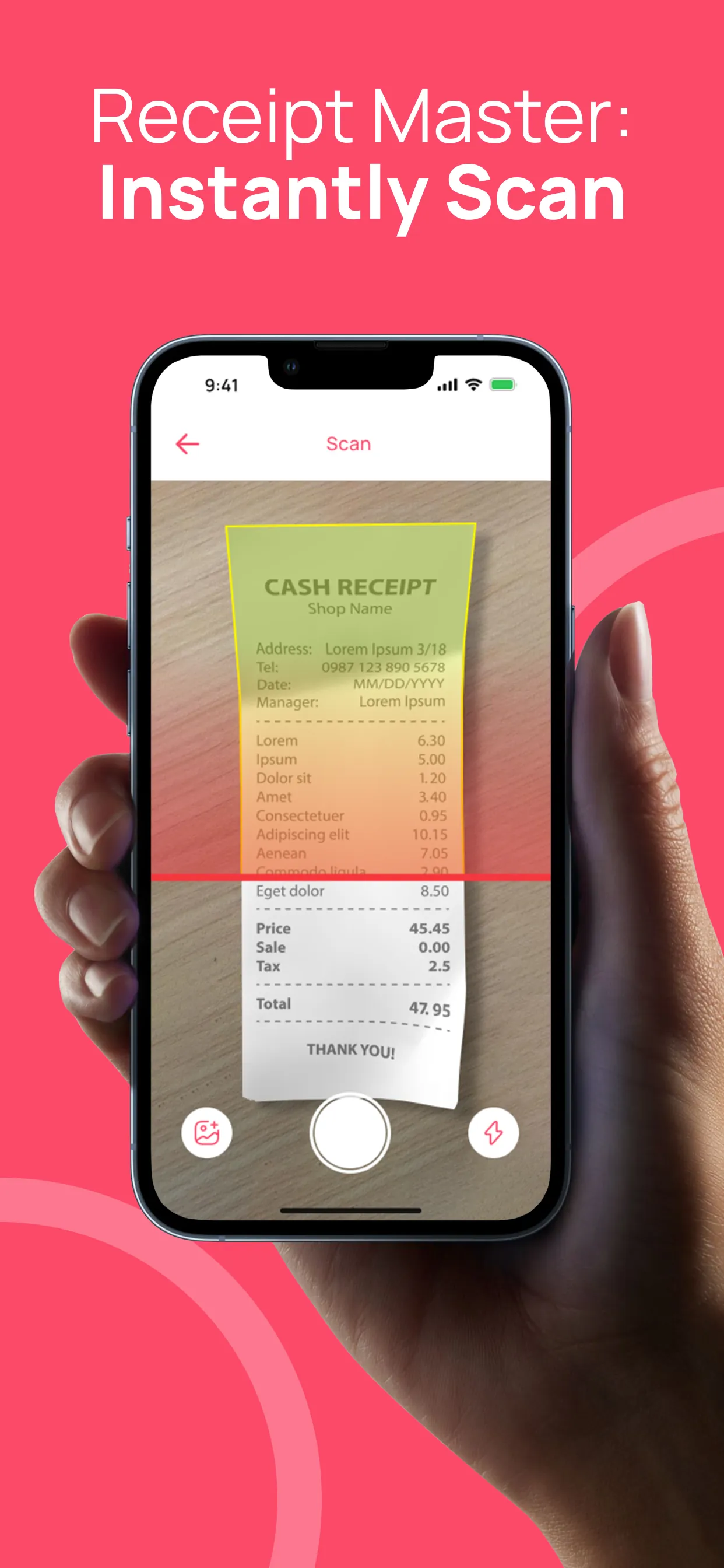 Receipt Scanner : Spend Wise iphone screenshot 1