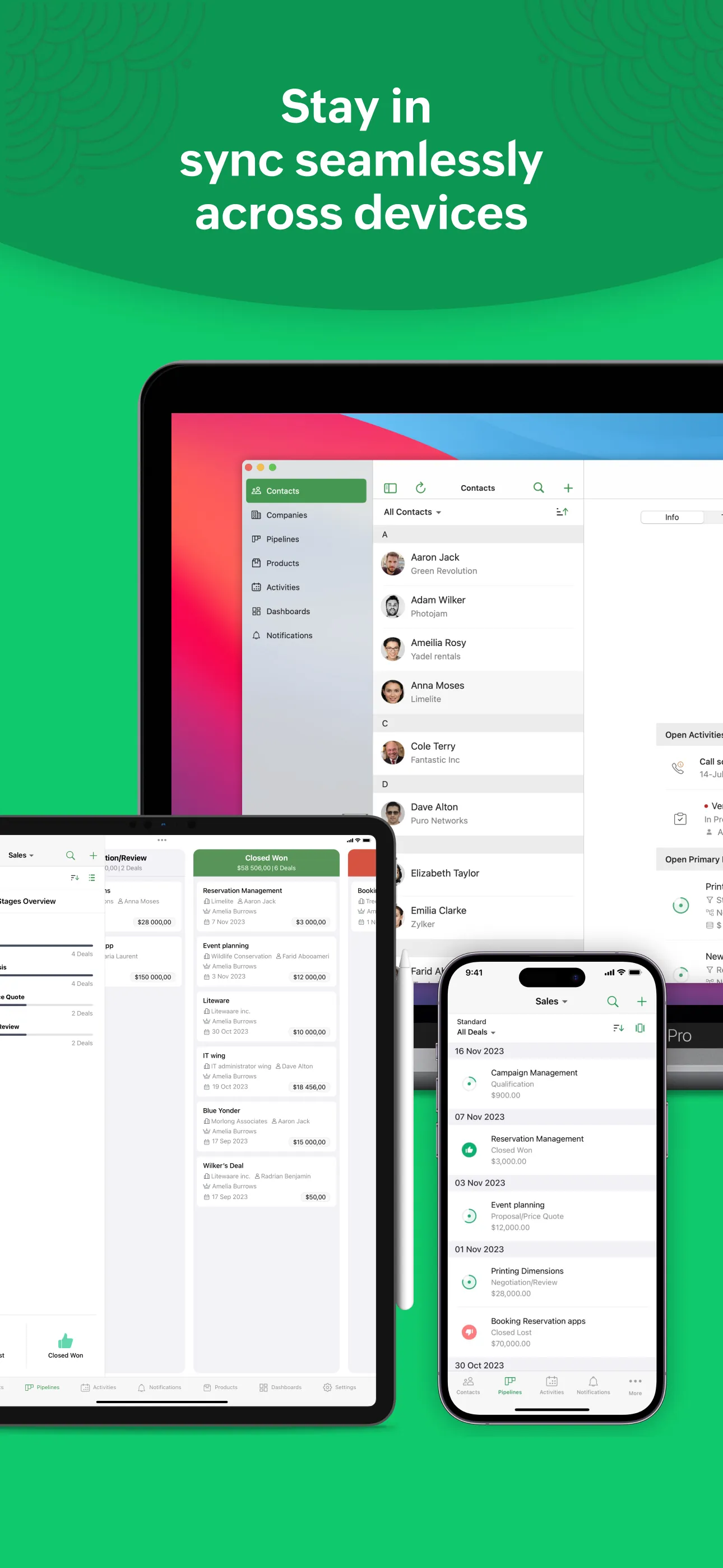 Bigin by Zoho CRM iphone screenshot 7