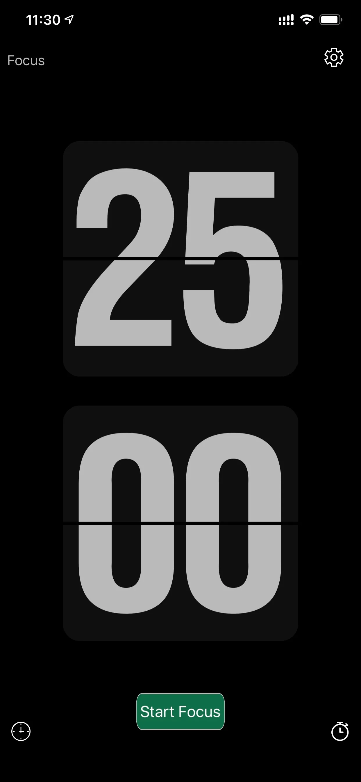 Focus timer - time keeper iphone screenshot 1