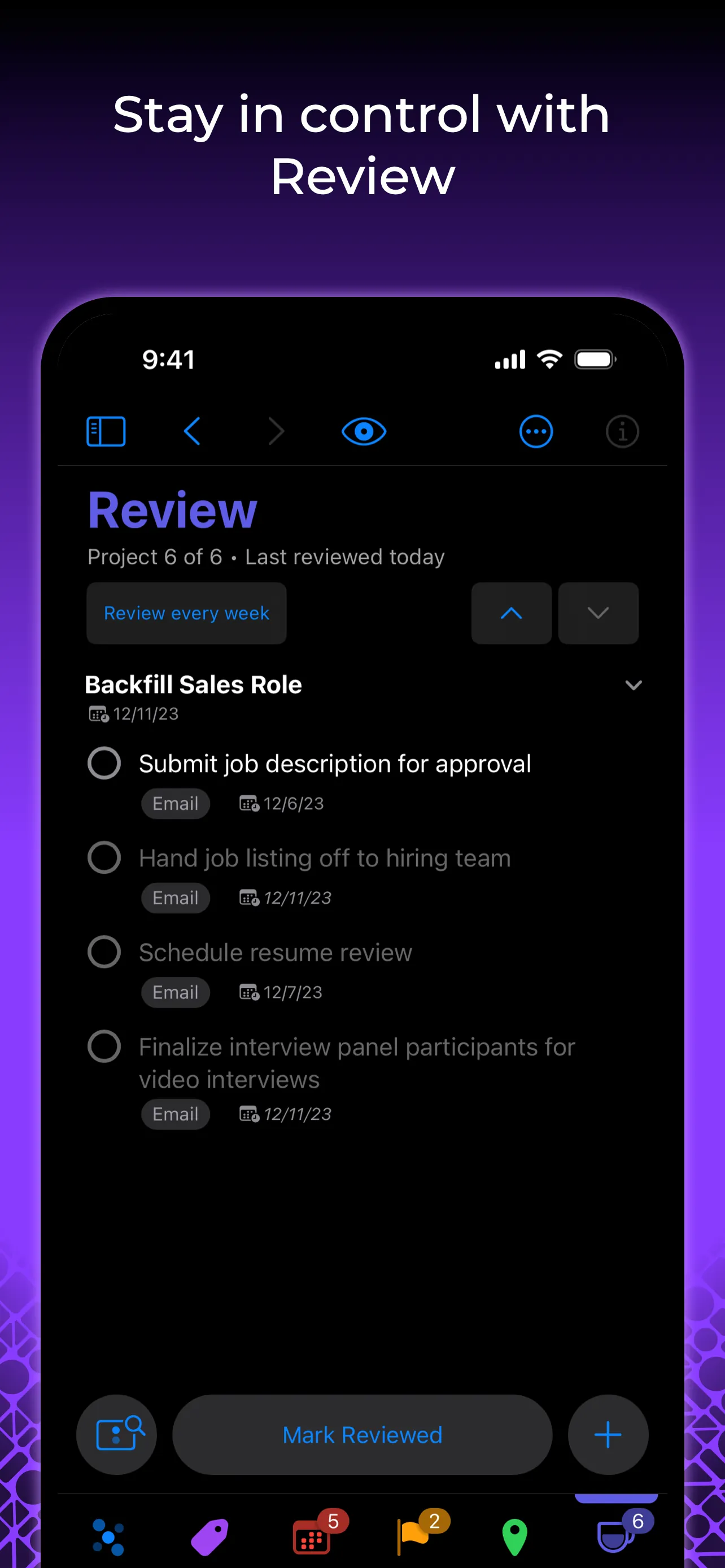 OmniFocus 4 iphone screenshot 7