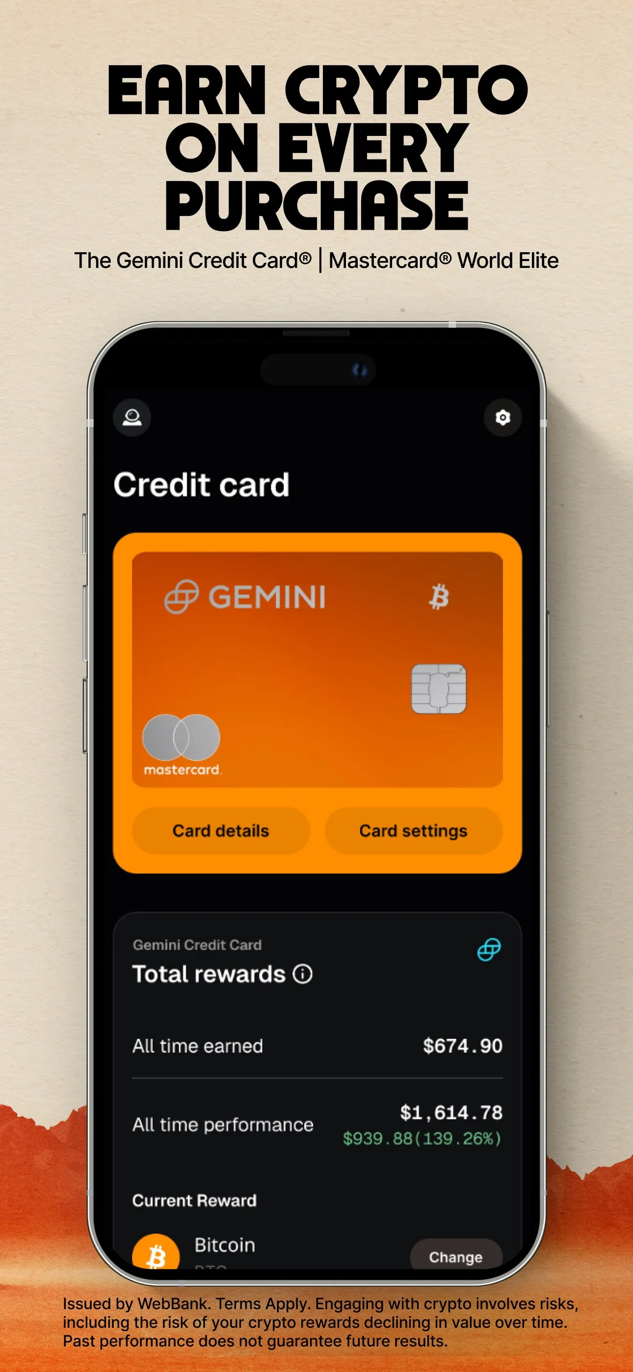 Gemini Exchange & Credit Card iphone screenshot 2
