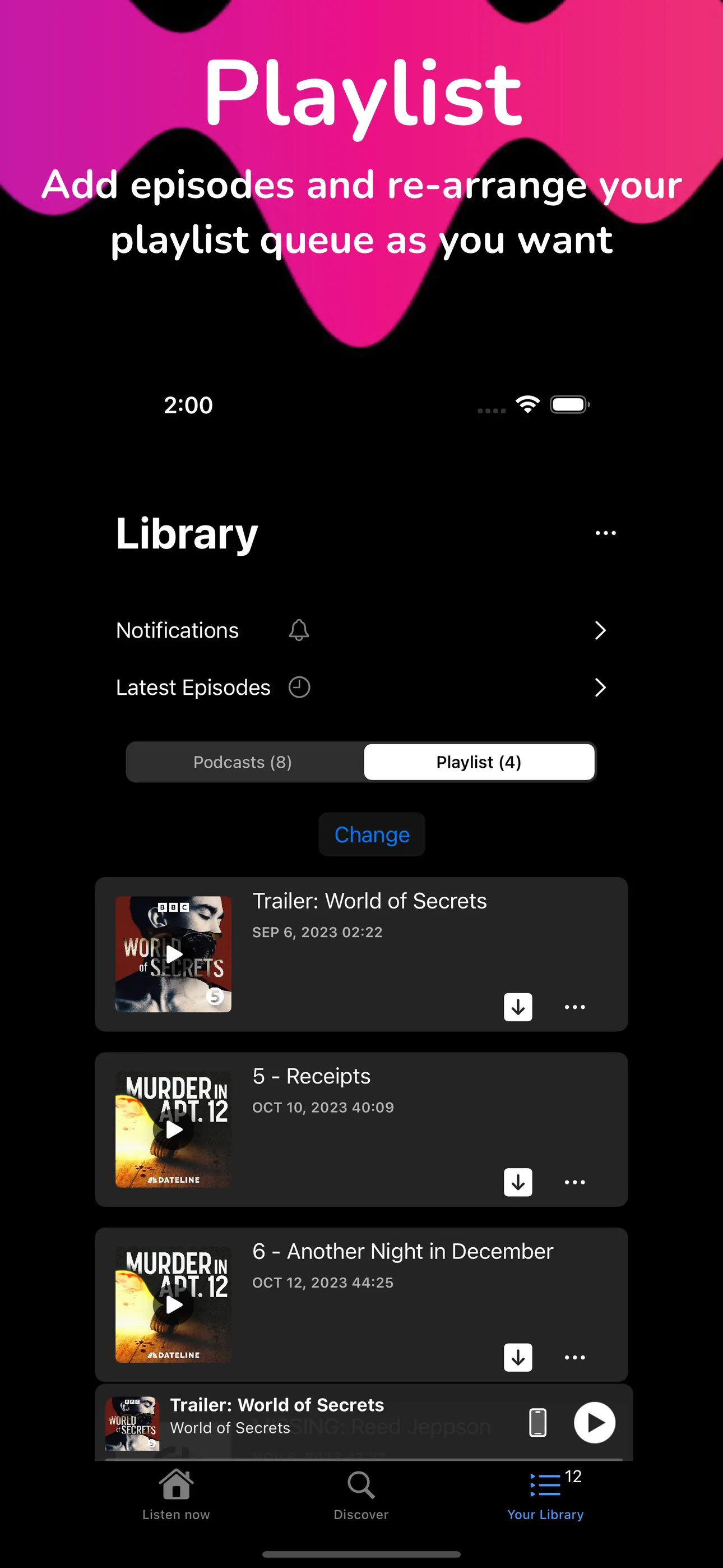 Pods- Podcast Player iphone screenshot 3