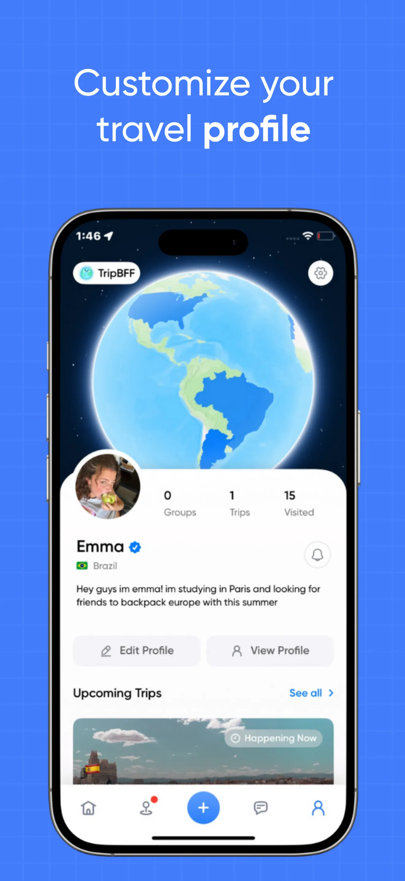 TripBFF - Solo Travel Friends iphone screenshot 6