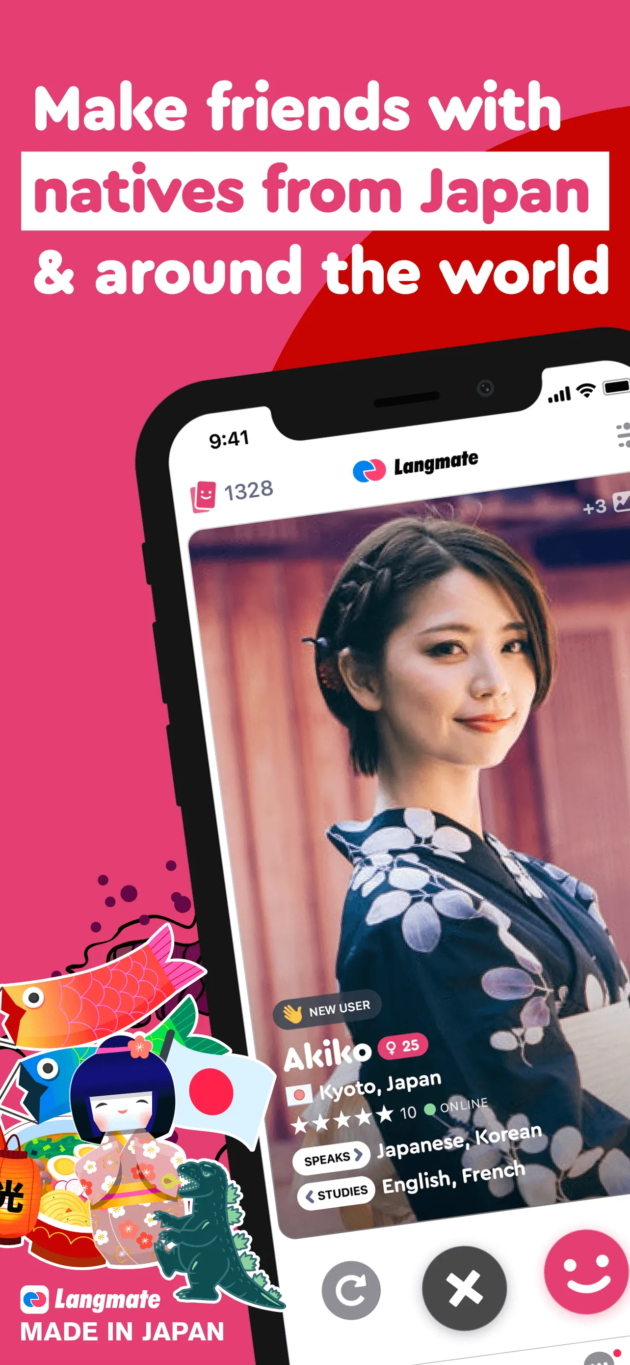 Make Japanese Friends−Langmate iphone screenshot 1