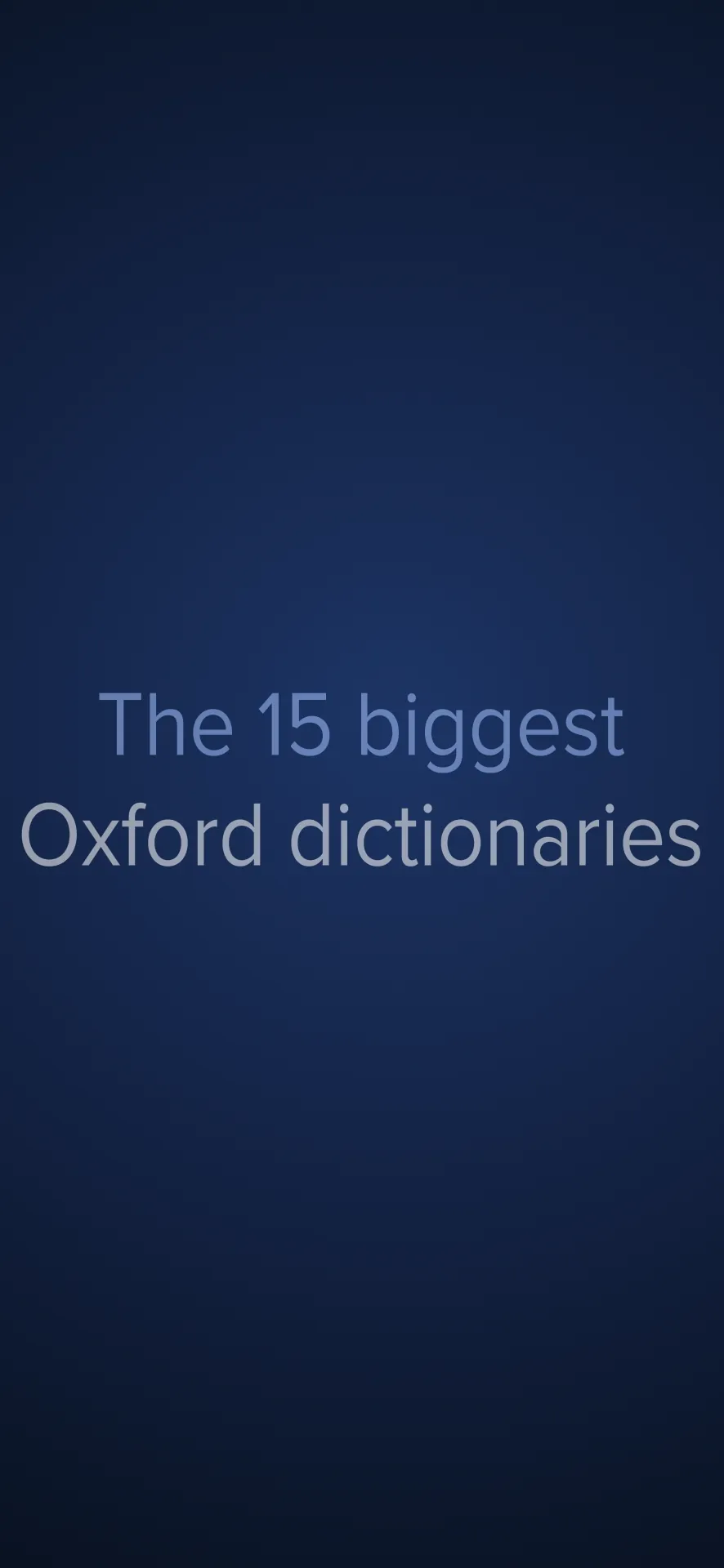 Oxford Dictionary iphone screenshot 1