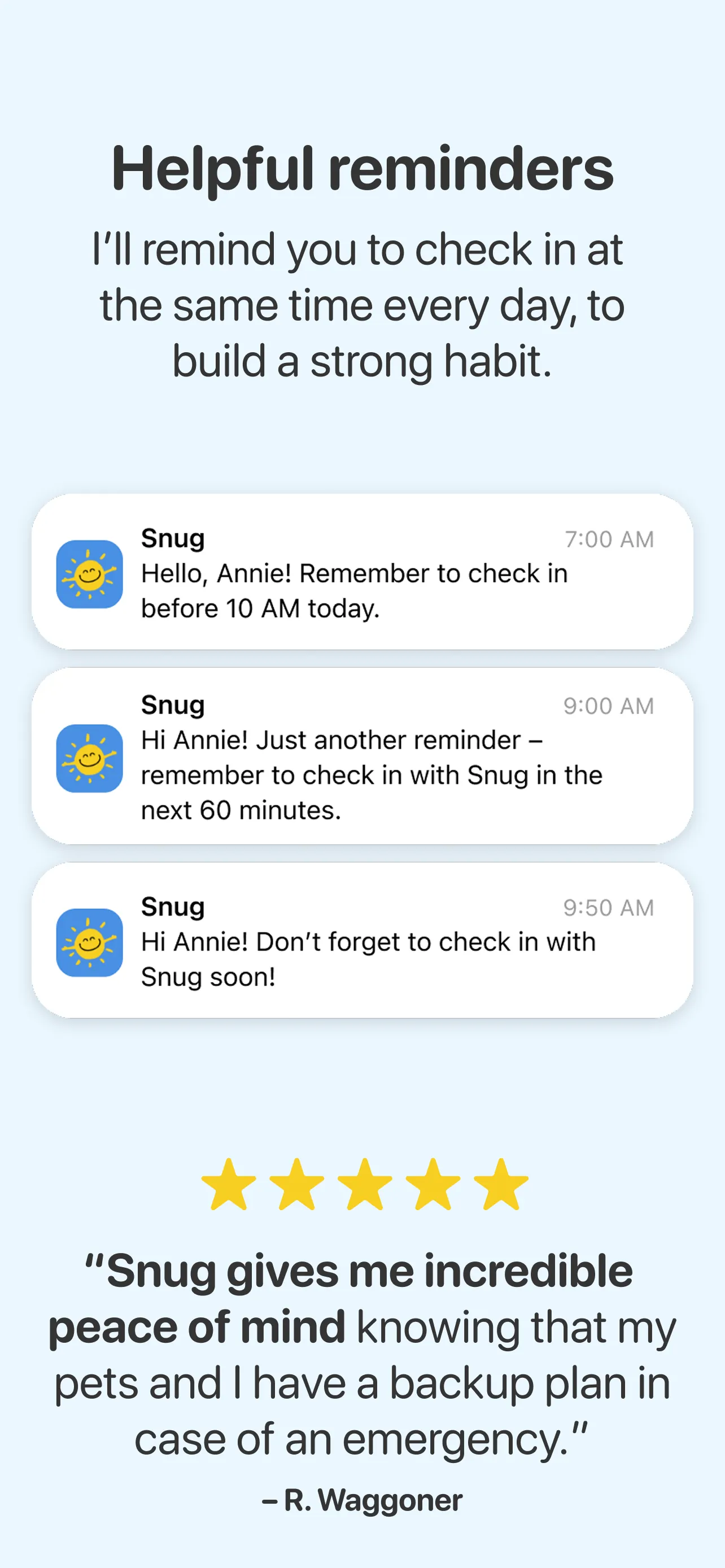 Snug Safety iphone screenshot 4