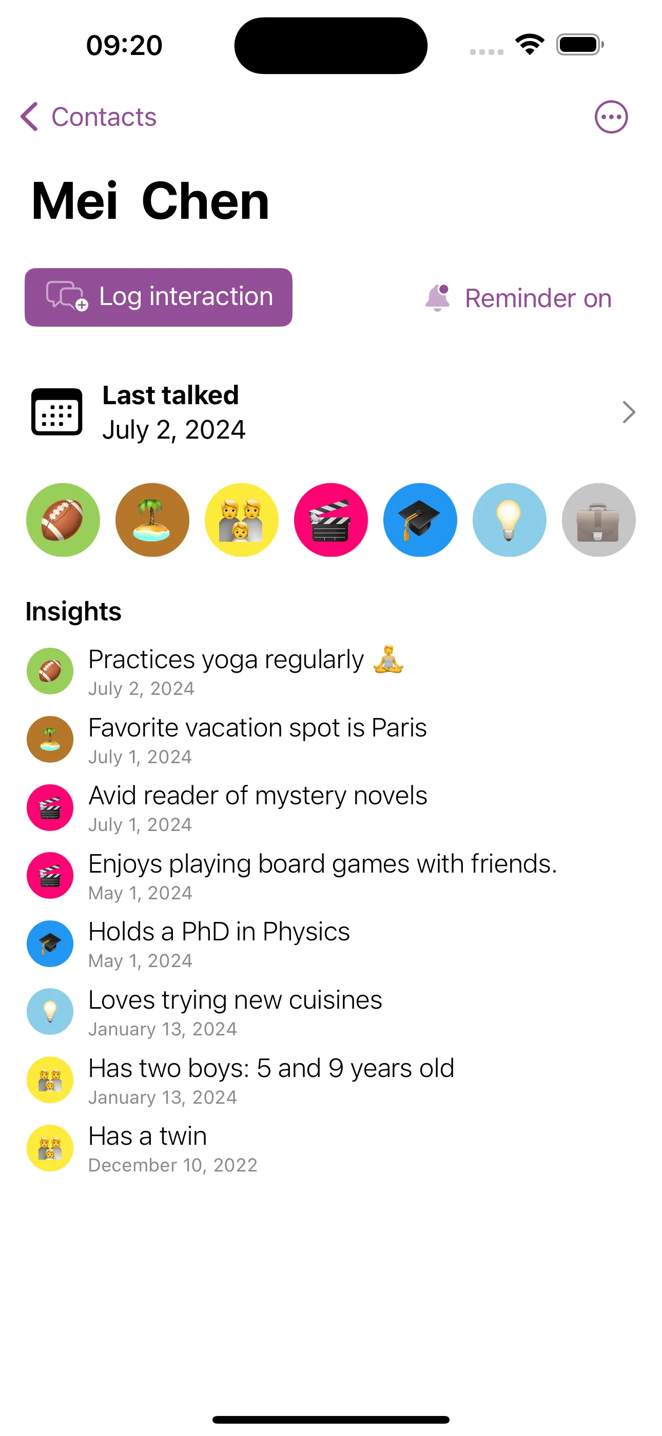 ReConnect: Social Reminder iphone screenshot 2
