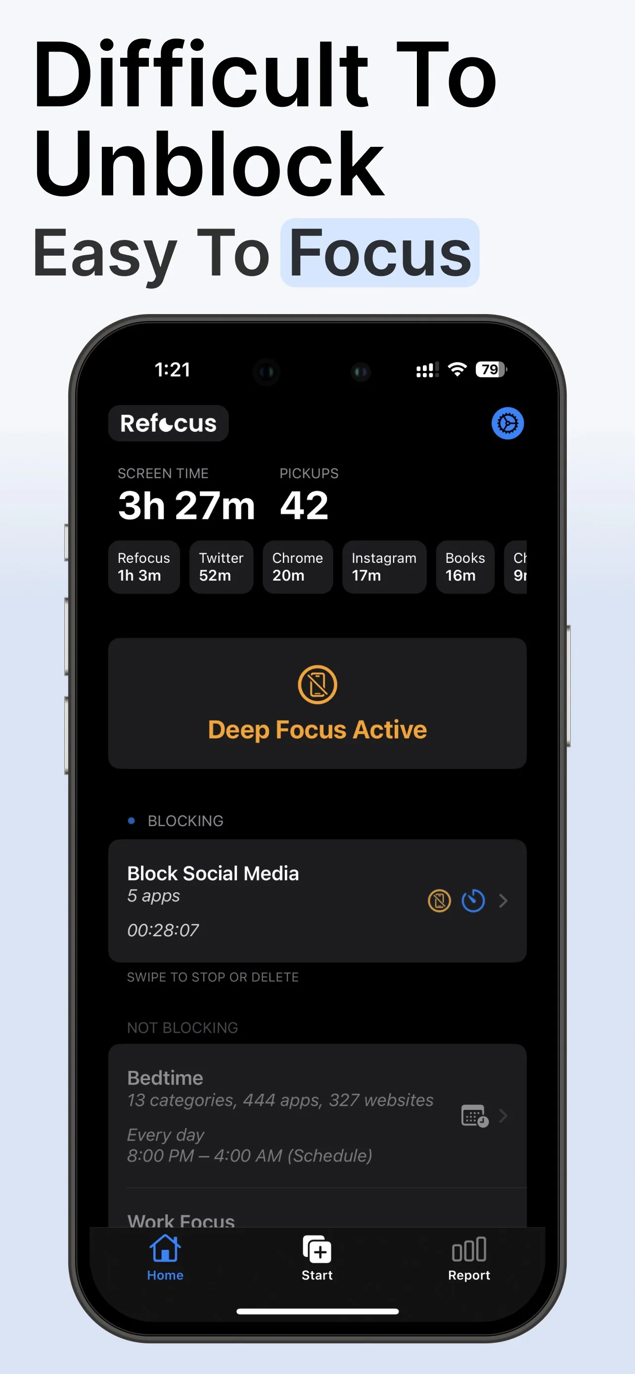 Refocus: App Blocker & Limits iphone screenshot 2