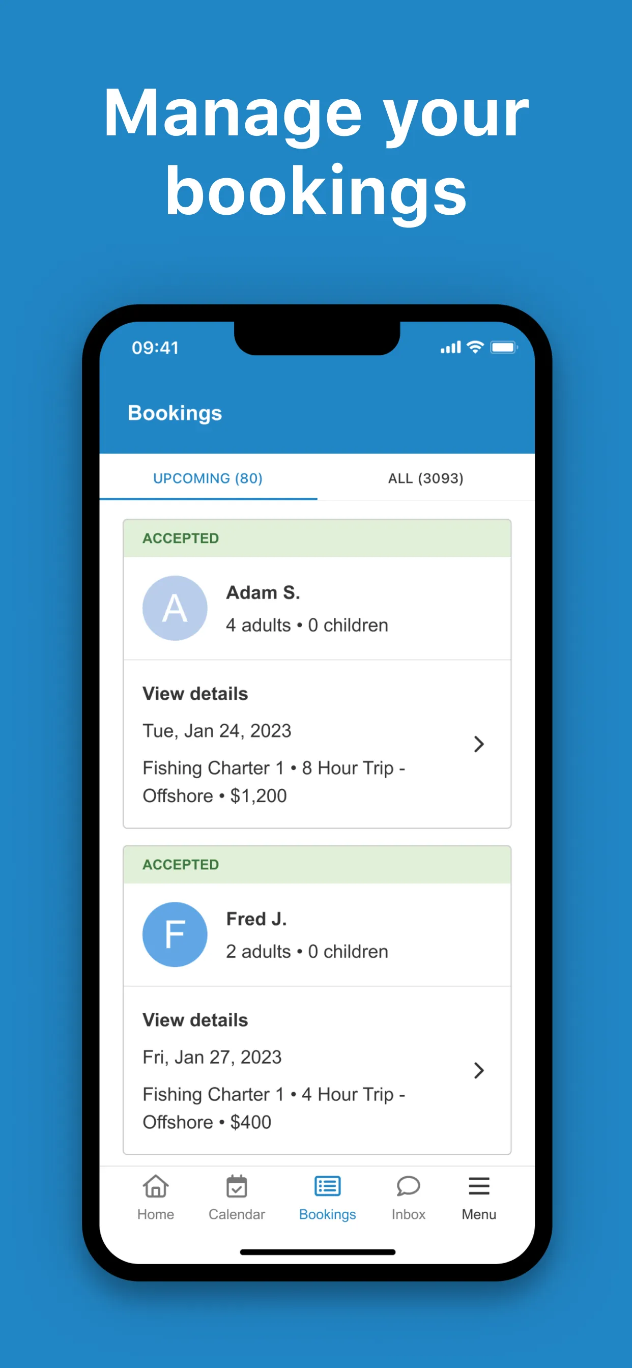 FishingBooker for Captains iphone screenshot 3