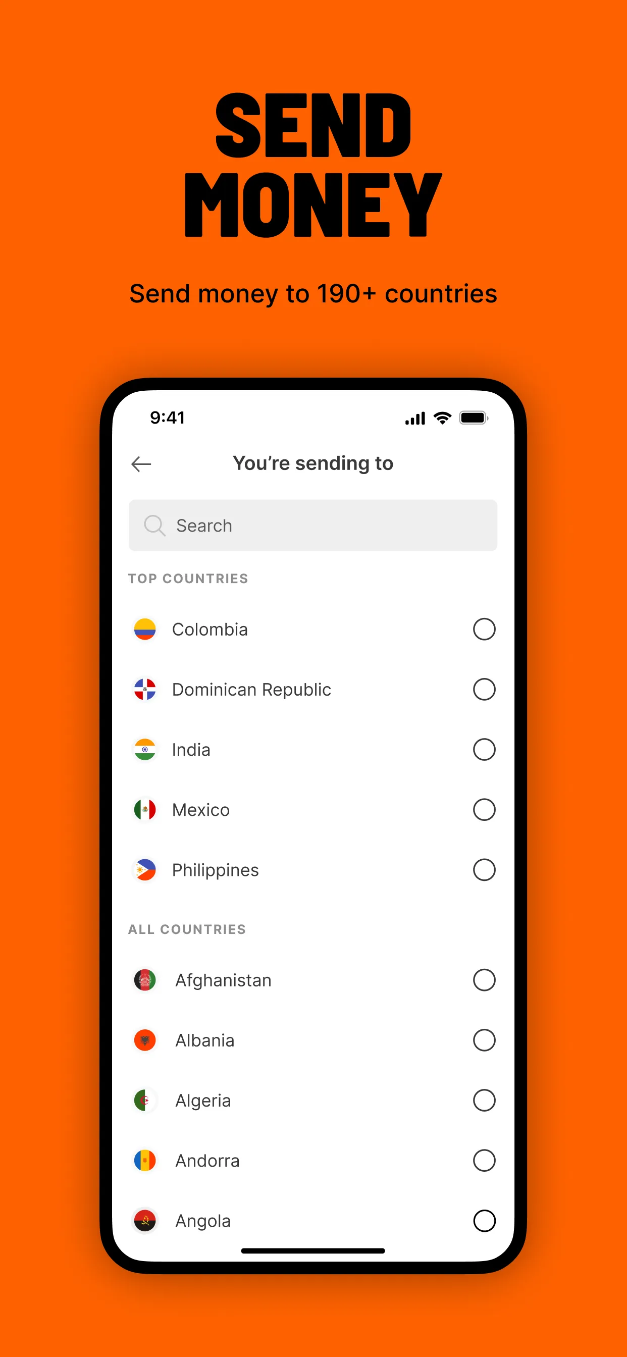 Ria Money Transfer: Send Cash iphone screenshot 5