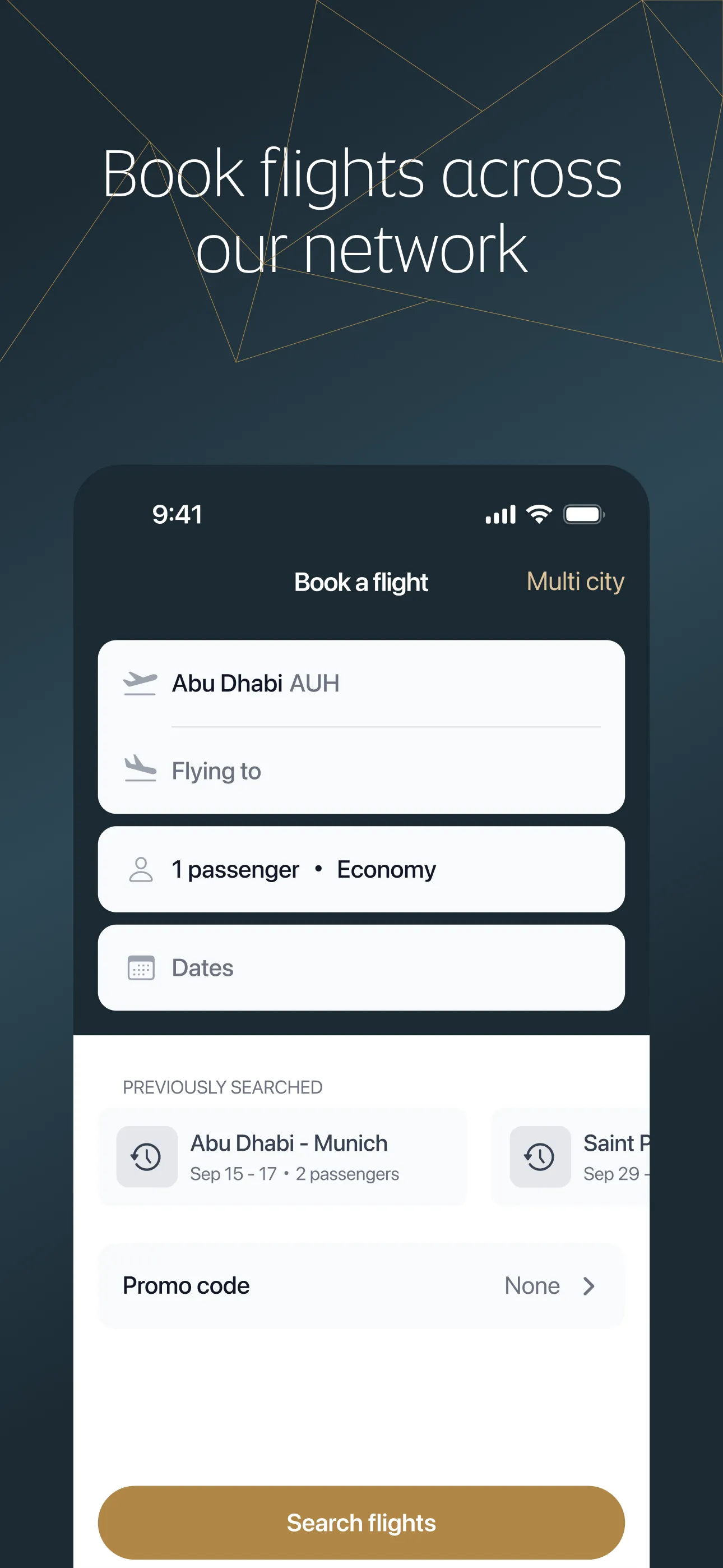 Etihad Airways iphone screenshot 2
