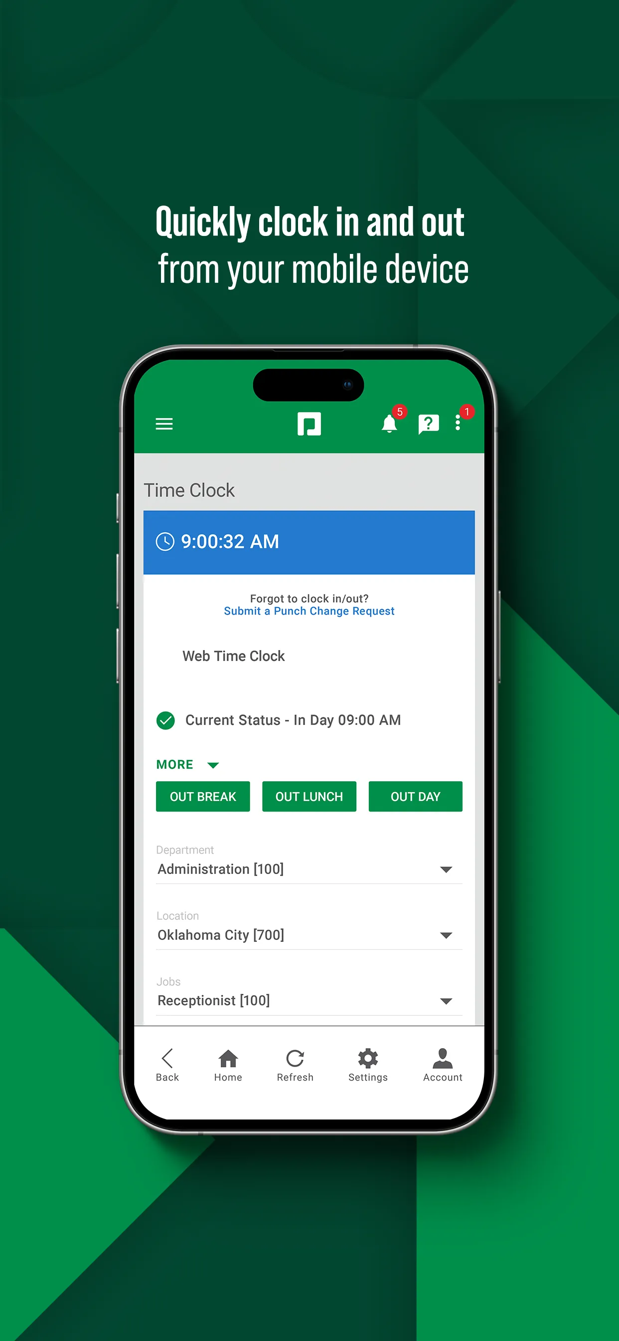 Paycom iphone screenshot 3