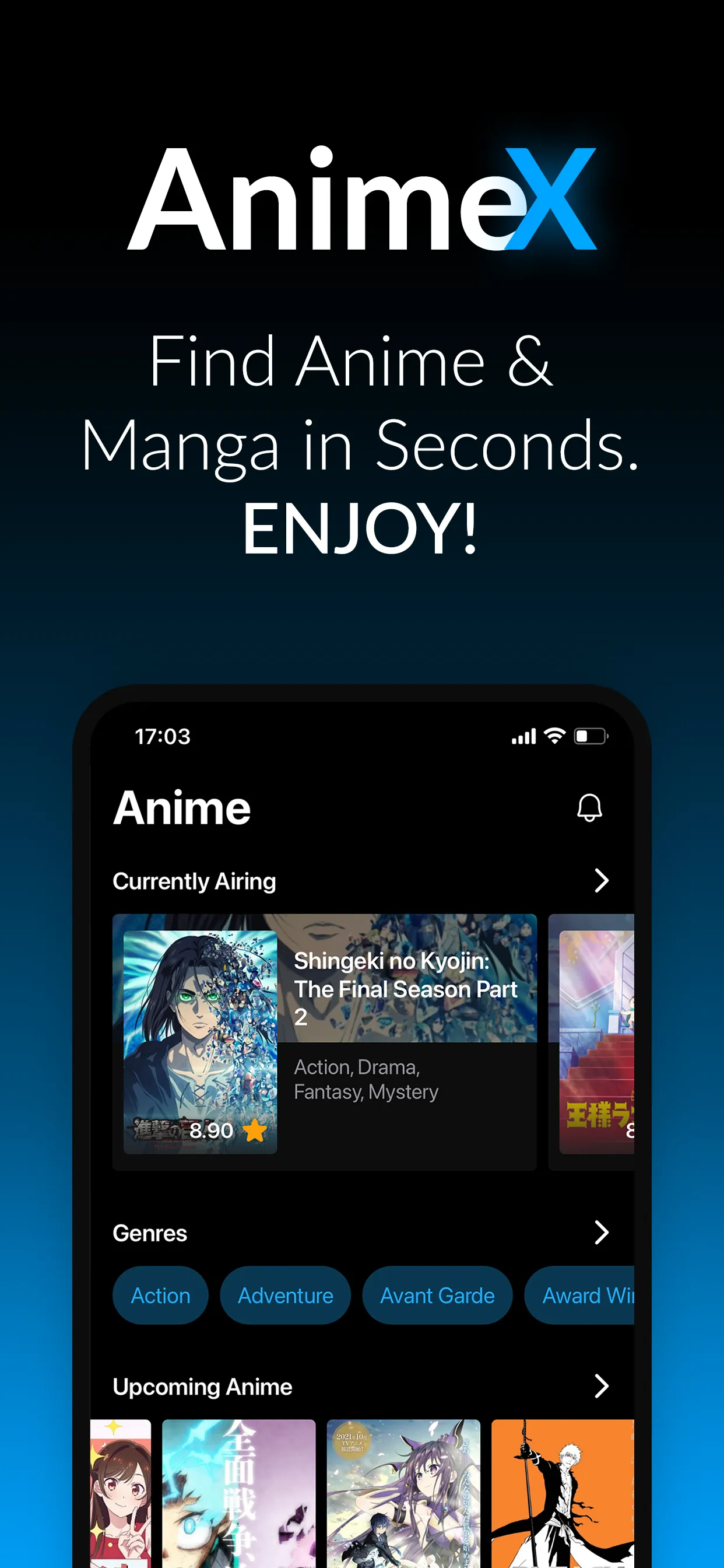 AnimeX: Anime on Titan iphone screenshot 1