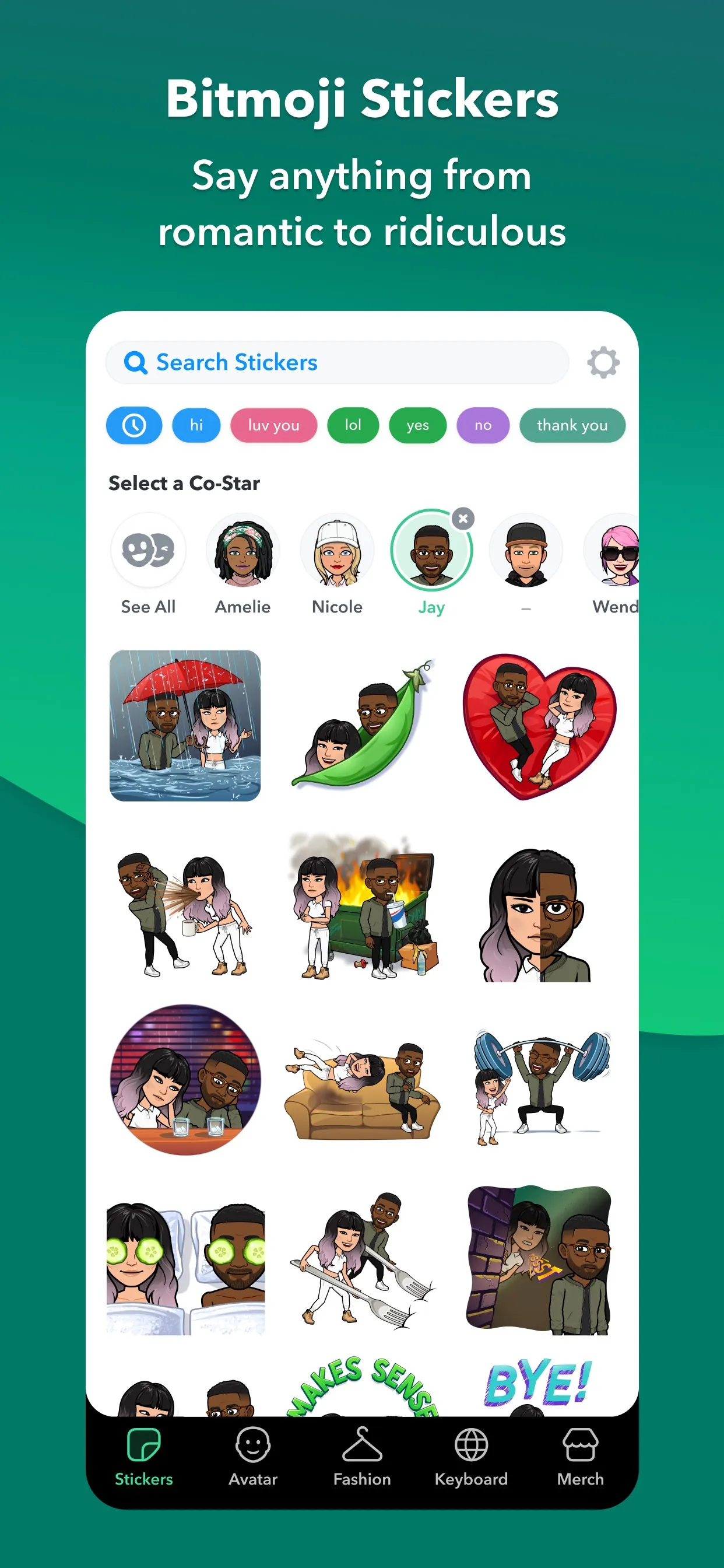 Bitmoji iphone screenshot 5