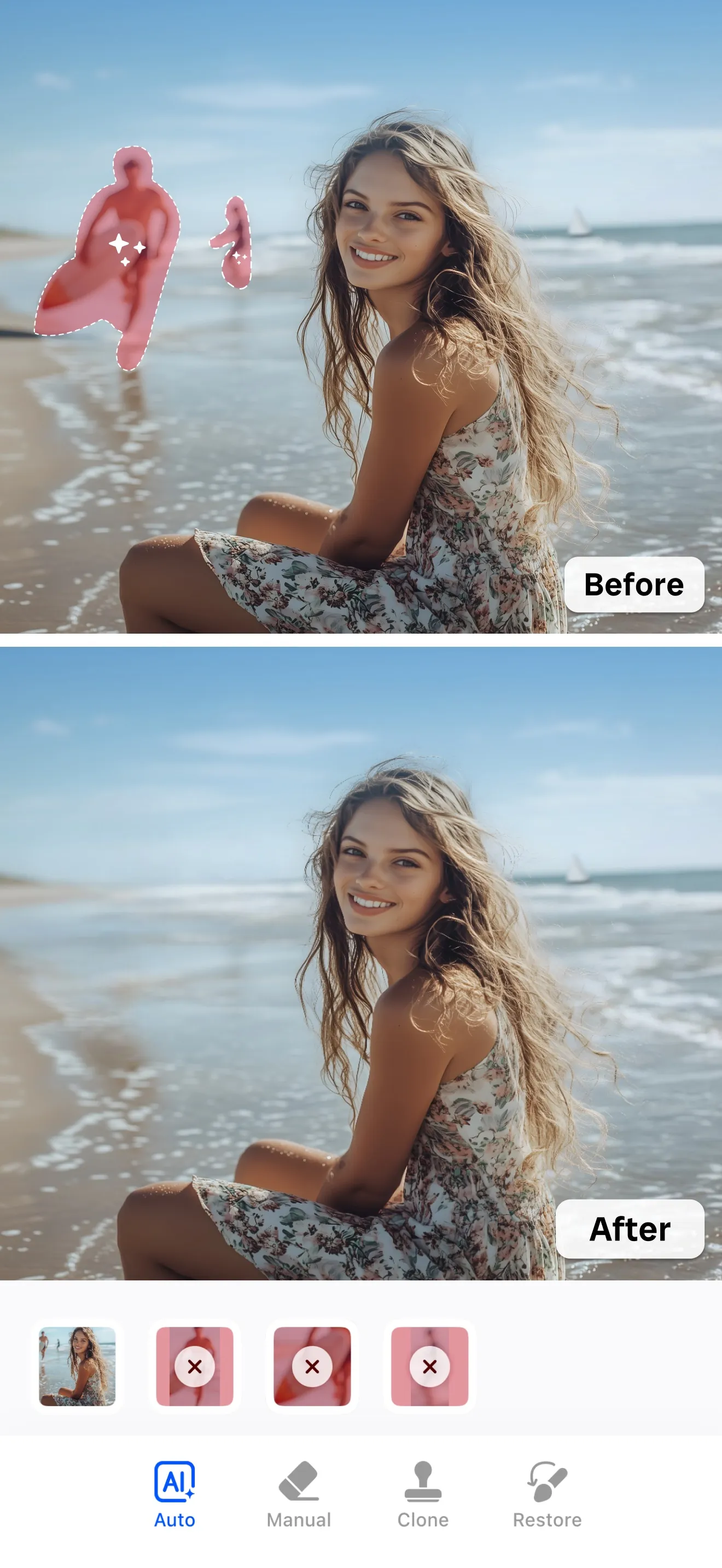 Retouch - Photo Object Eraser iphone screenshot 1