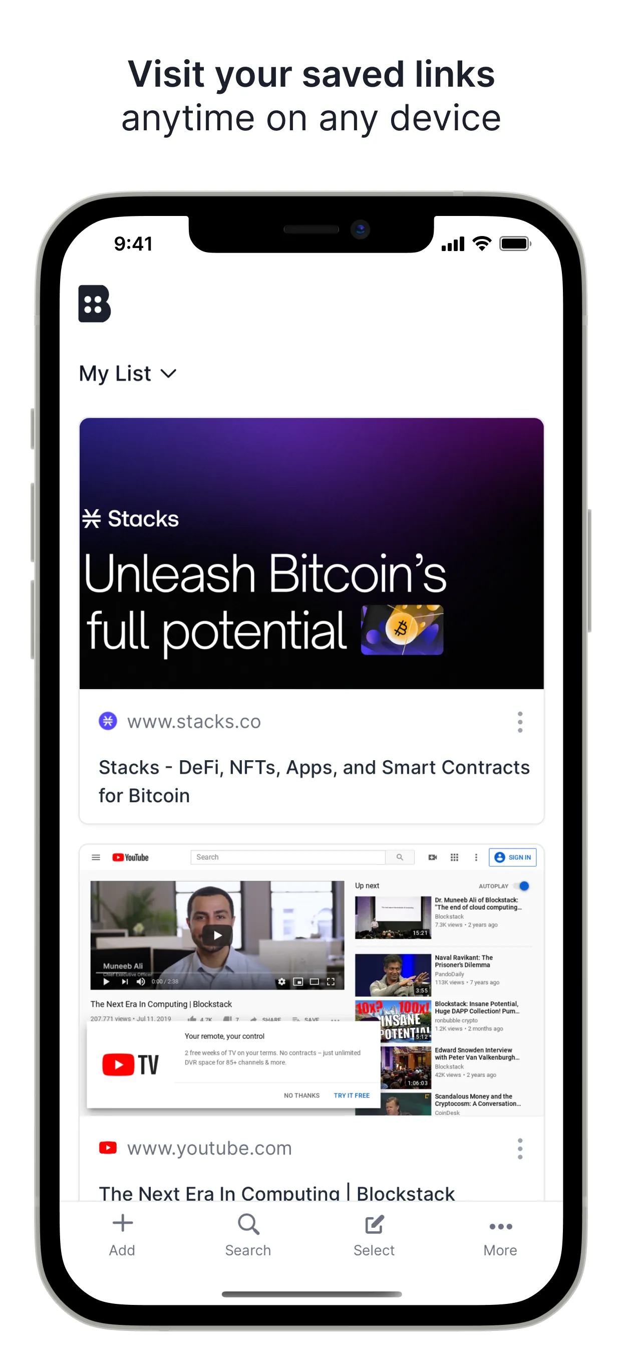 Brace.to - Bookmark Manager iphone screenshot 7
