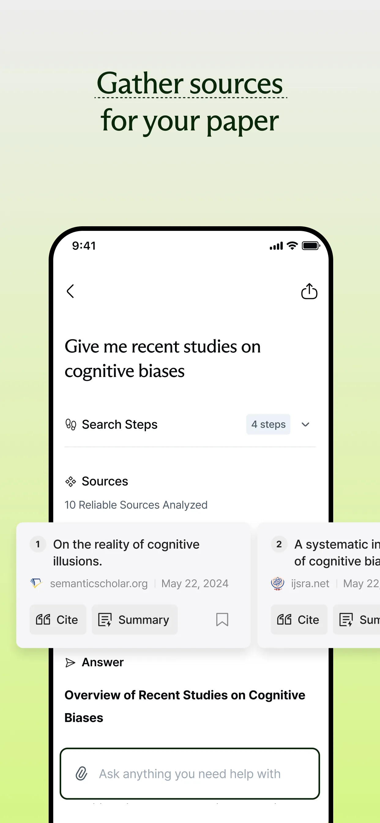 Liner - AI Search with Sources iphone screenshot 3