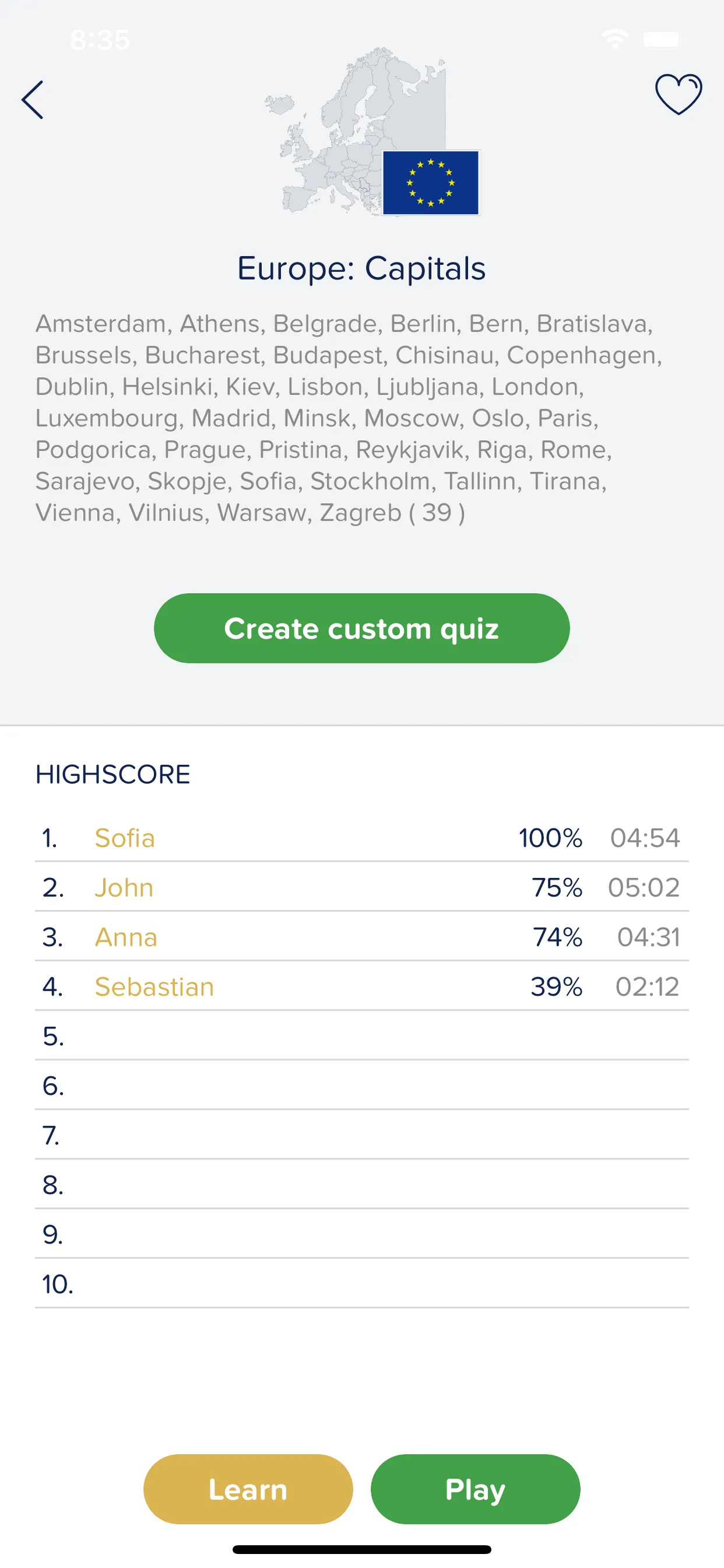 Seterra Geography (full) iphone screenshot 4