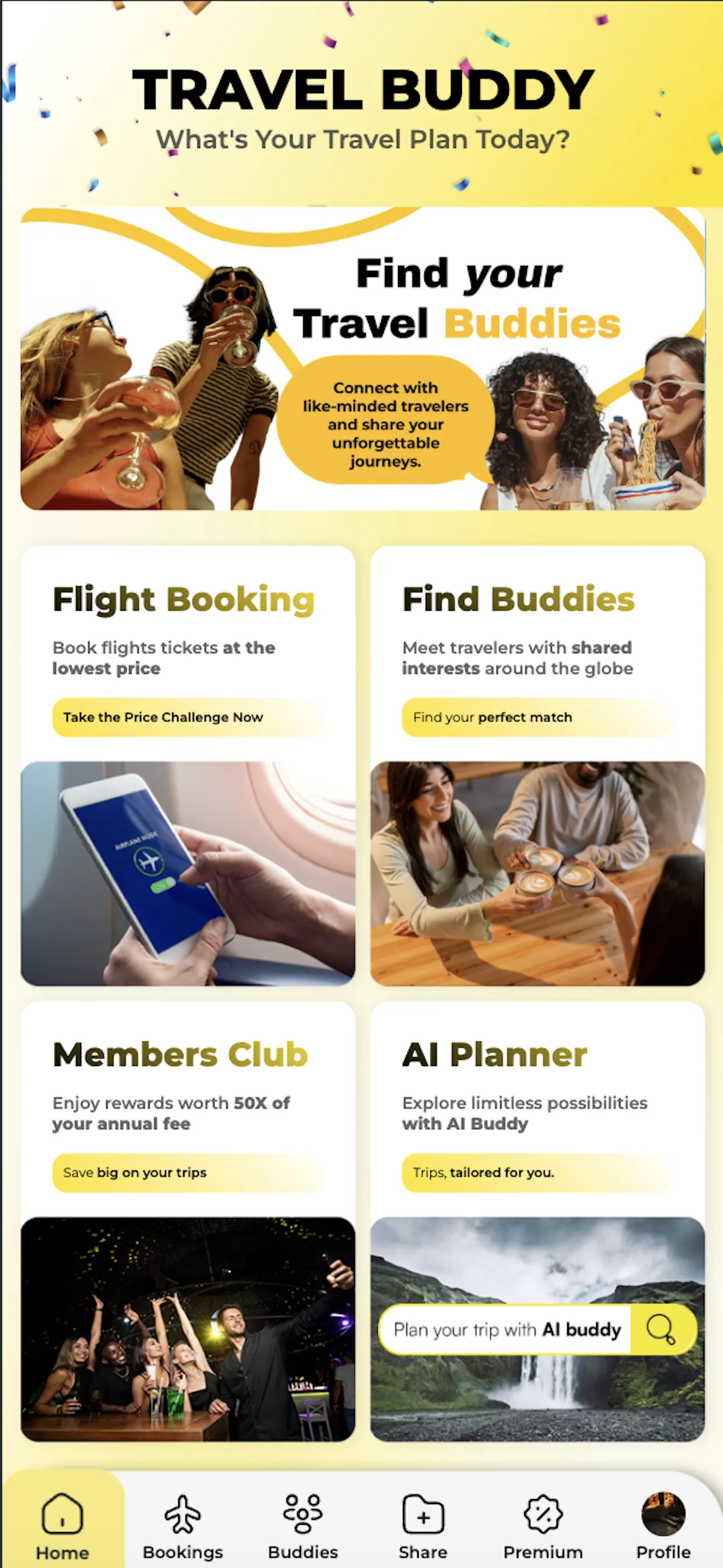 Travel Buddy Meet & Book Trips iphone screenshot 1