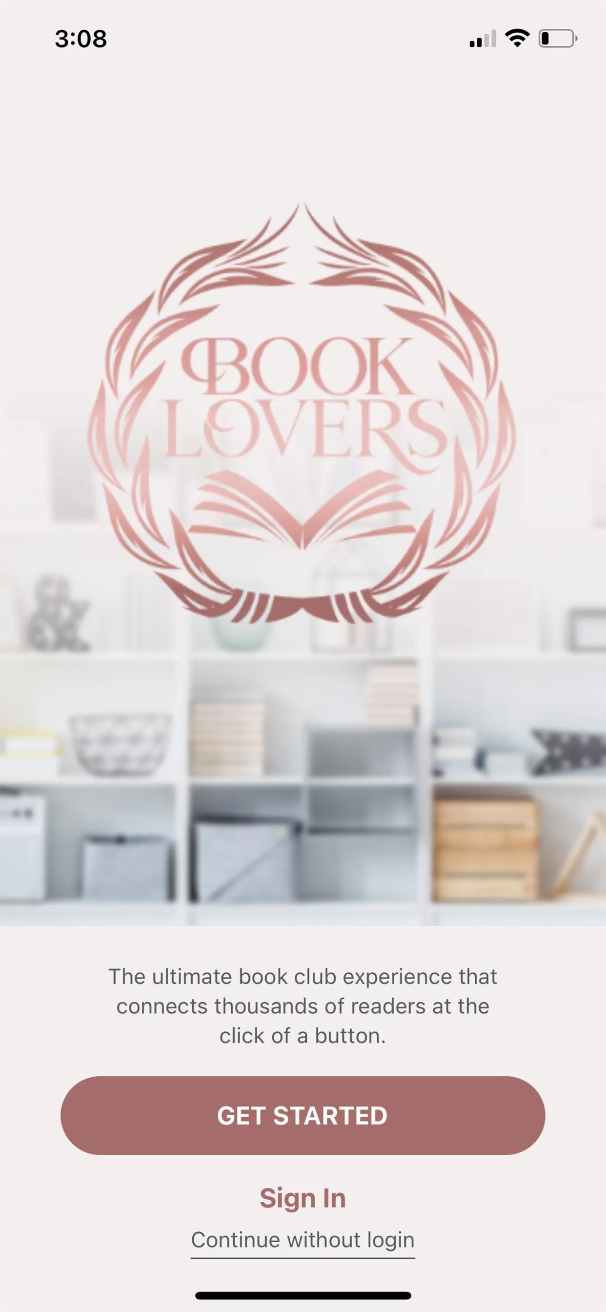 Book Lovers App iphone screenshot 1