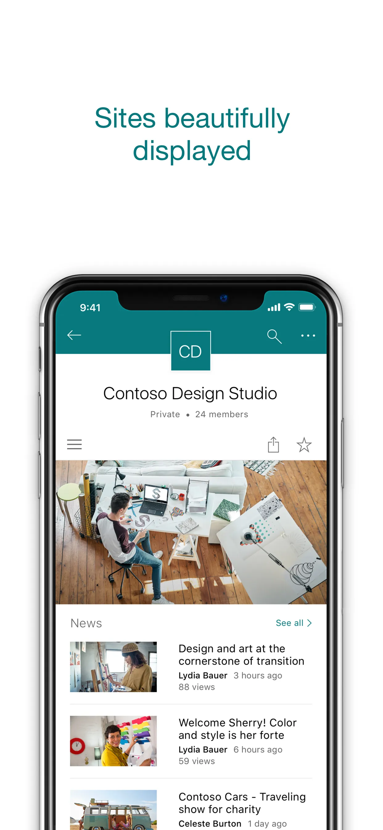 Microsoft SharePoint iphone screenshot 6