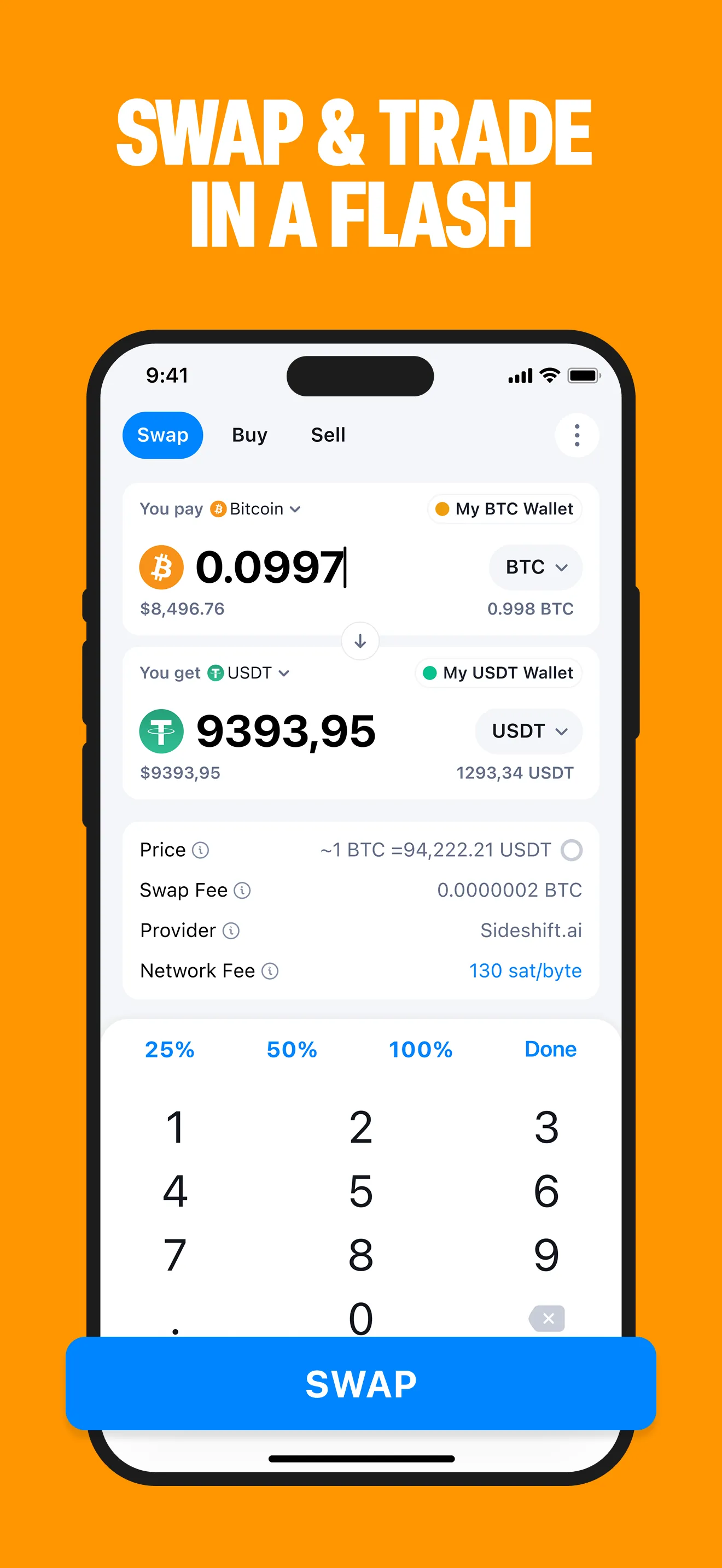 Bitcoin.com Wallet: Buy, sell iphone screenshot 4
