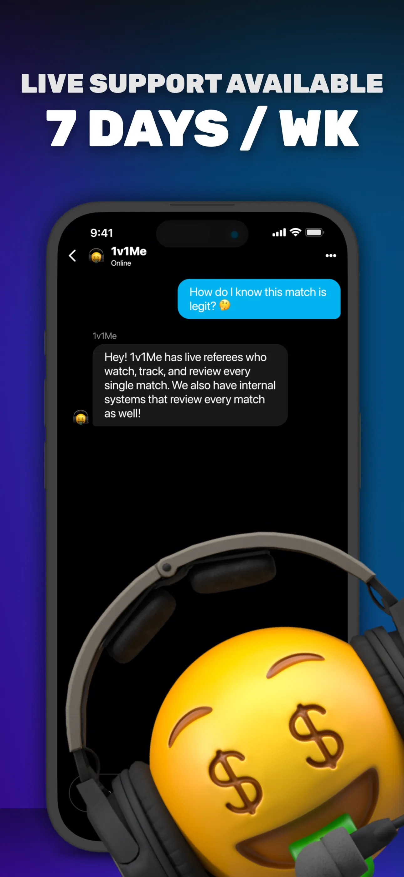 1v1Me - Esports Staking iphone screenshot 7