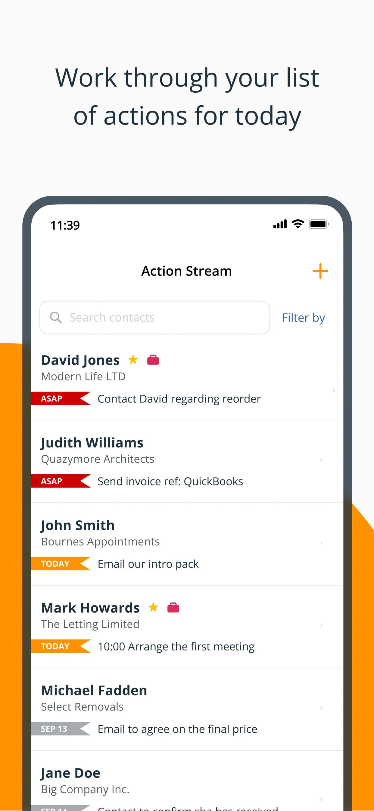OnePageCRM - Simple CRM System iphone screenshot 2