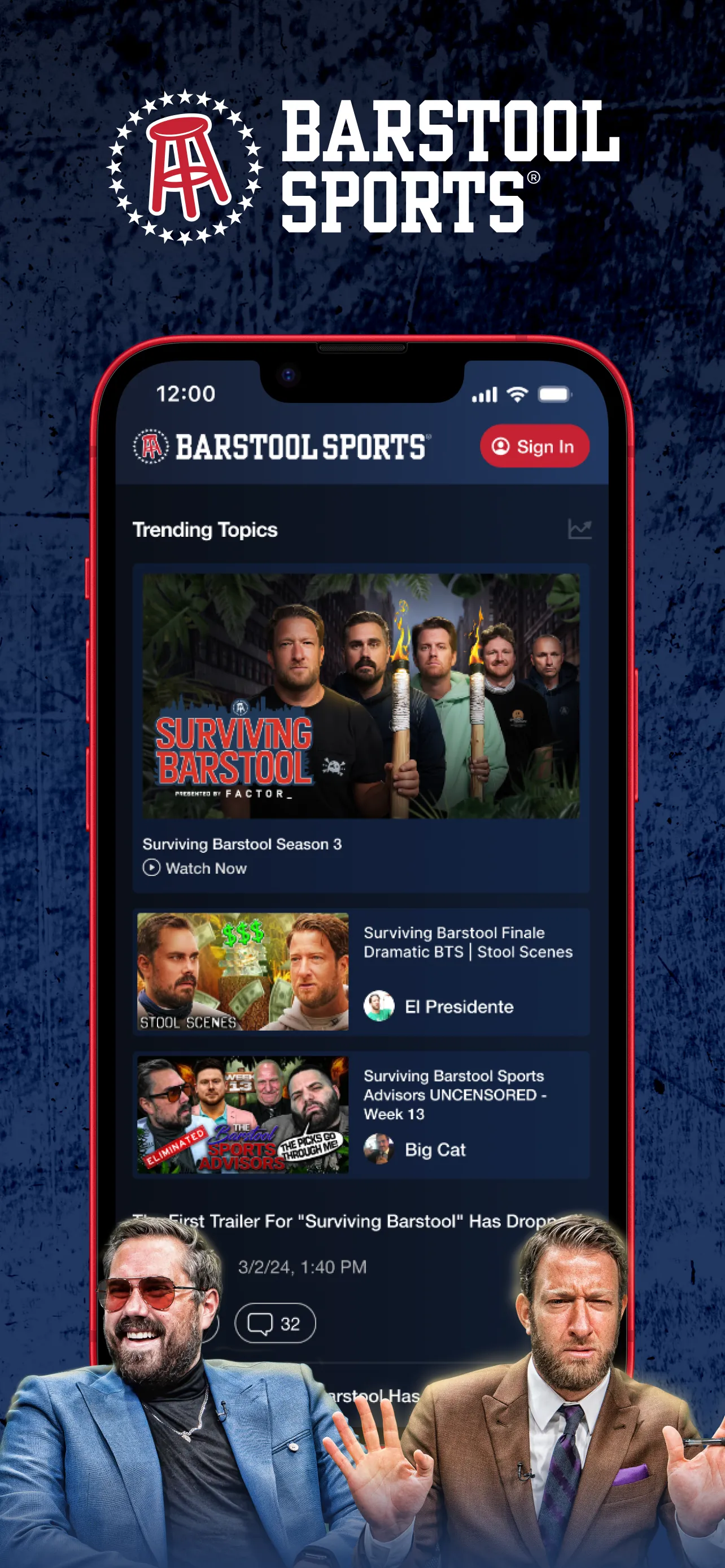 Barstool Sports iphone screenshot 1