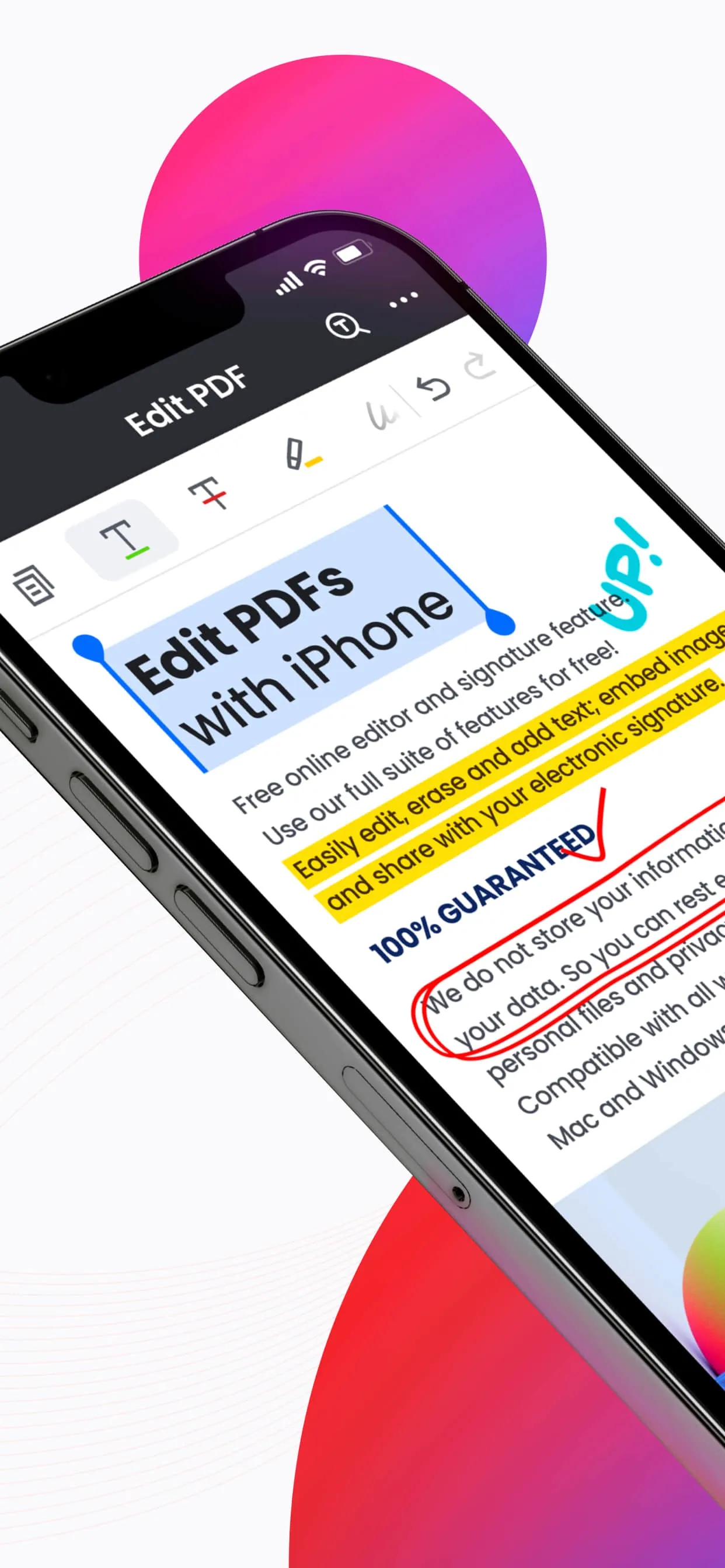 PDF Reader & PDF Editor iphone screenshot 1
