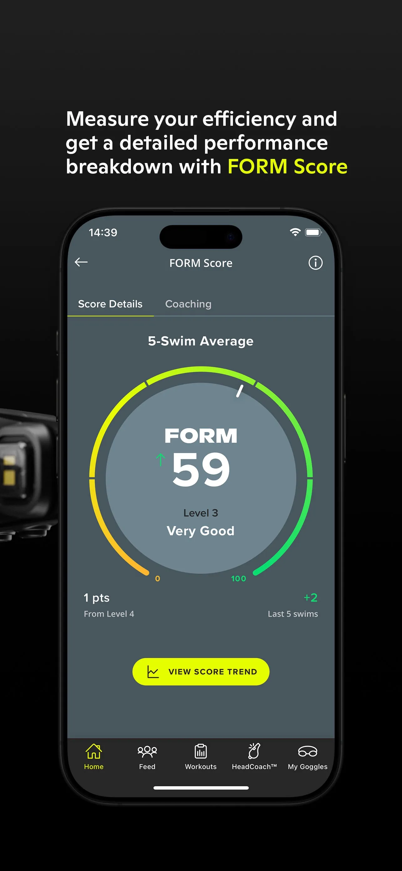 FORM Swim iphone screenshot 2