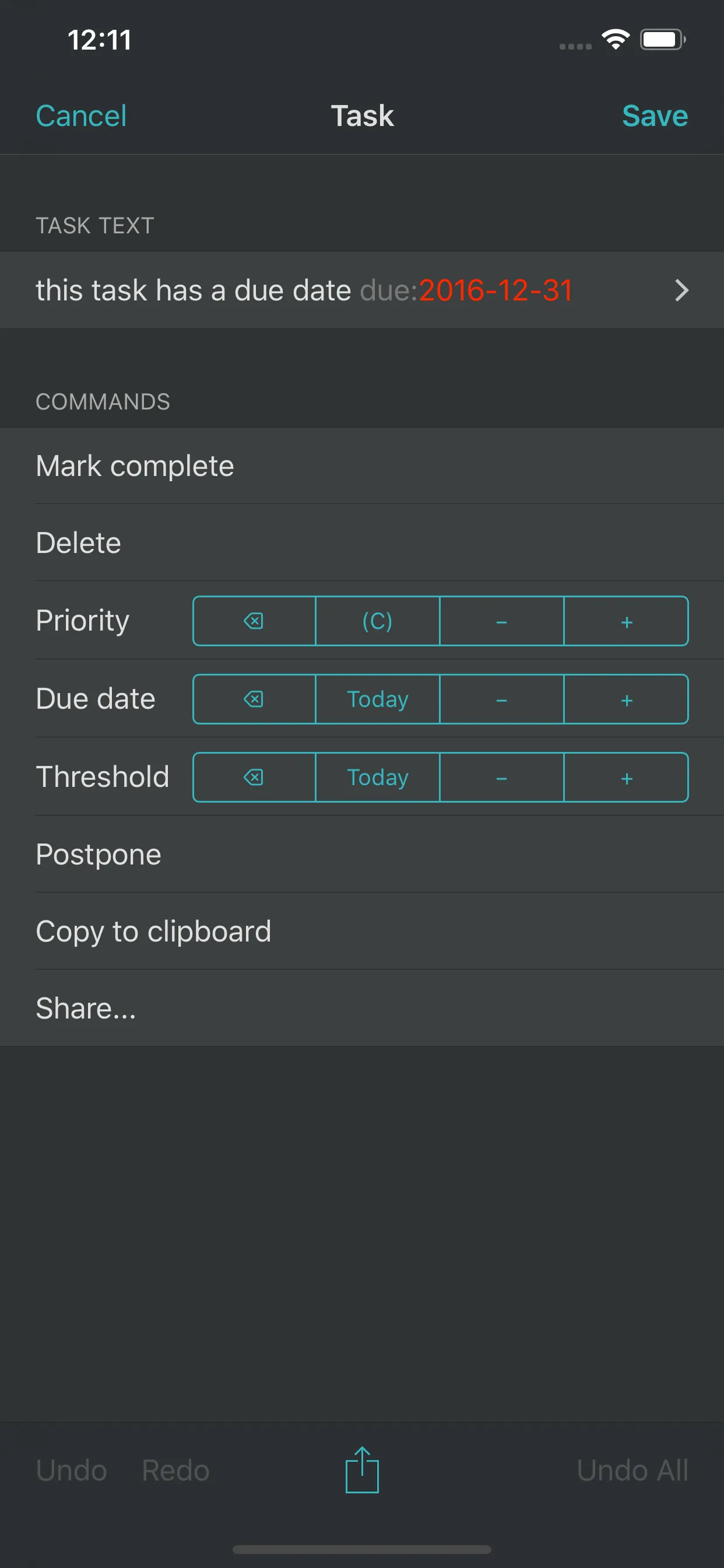 SwiftoDo for todo.txt iphone screenshot 4