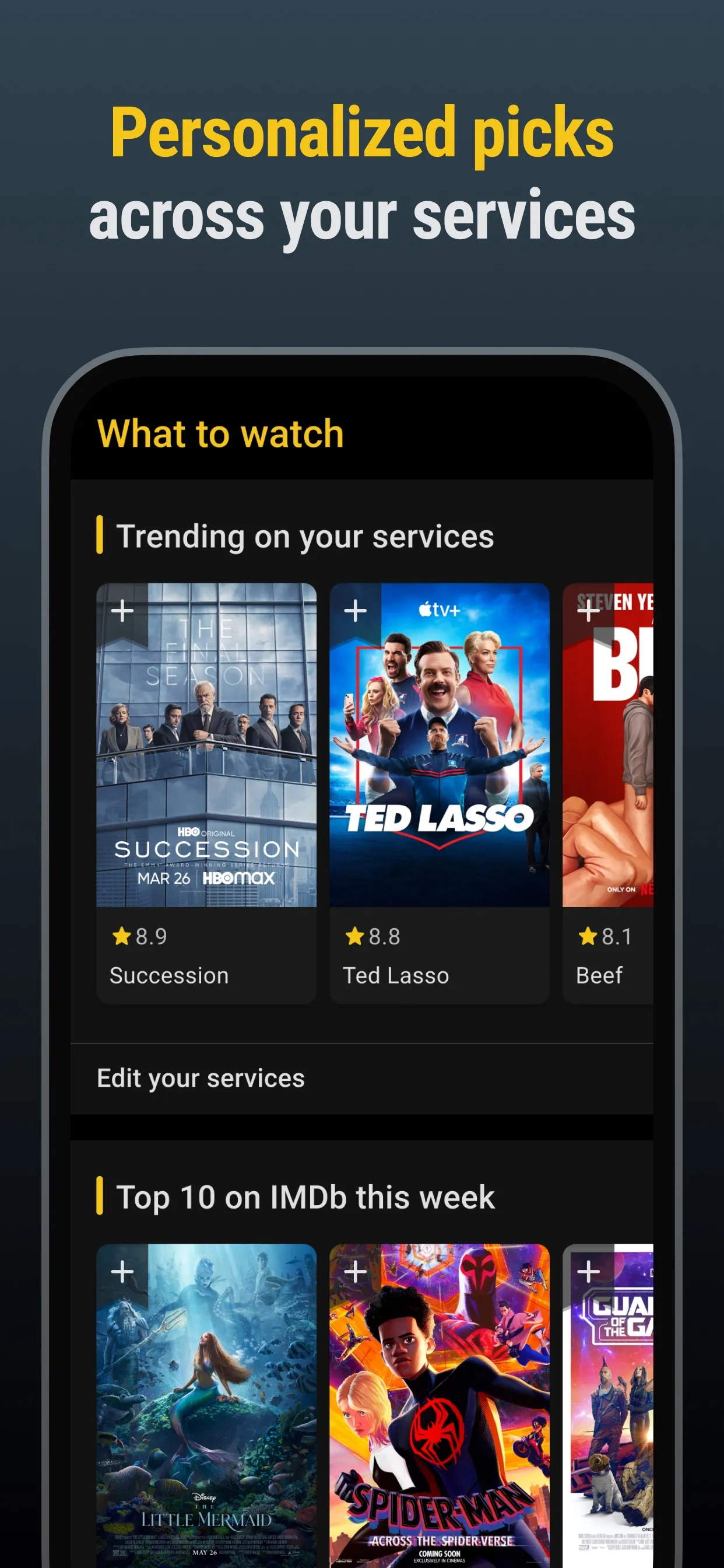 IMDb: Movies & TV Shows iphone screenshot 2