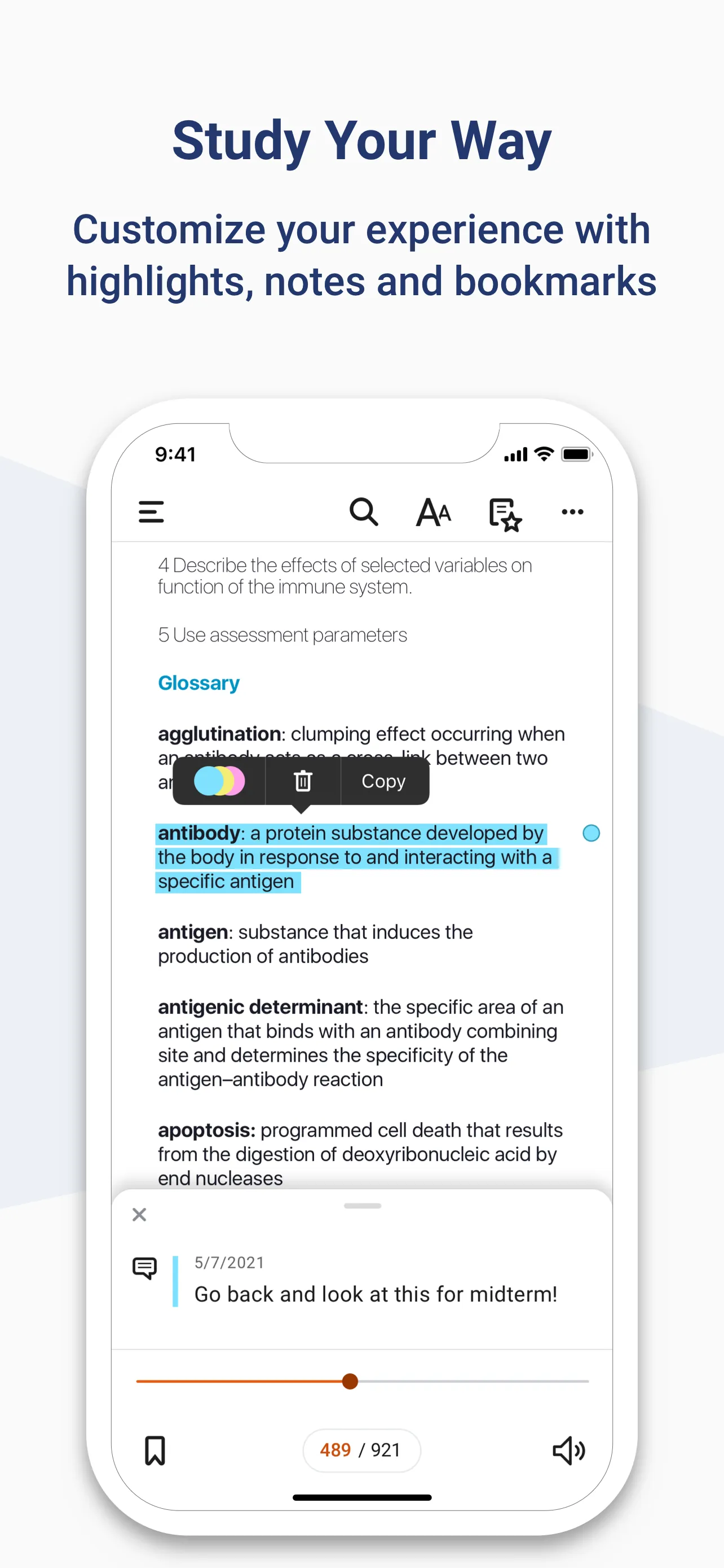 Elsevier eBooks on VitalSource iphone screenshot 4