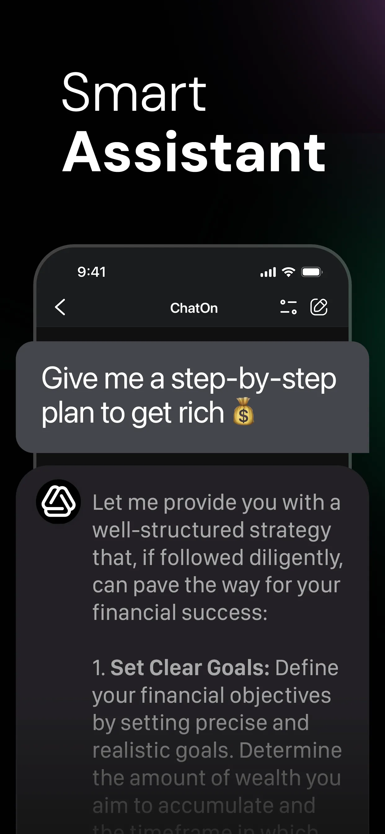 ChatOn AI - Chat Bot Assistant iphone screenshot 2
